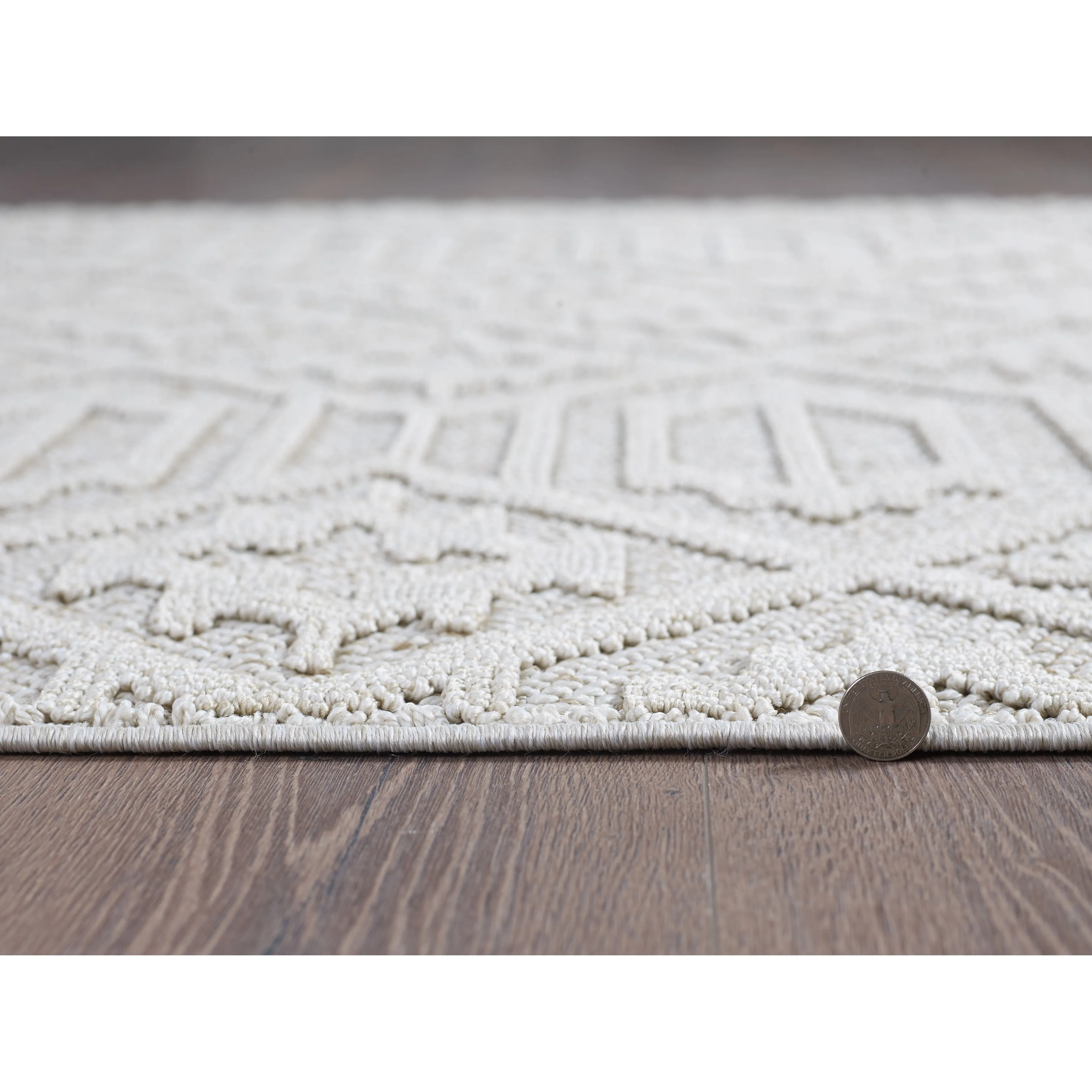 Domani Bella Modern Southwestern Textured Indoor / Outdoor Area Rug