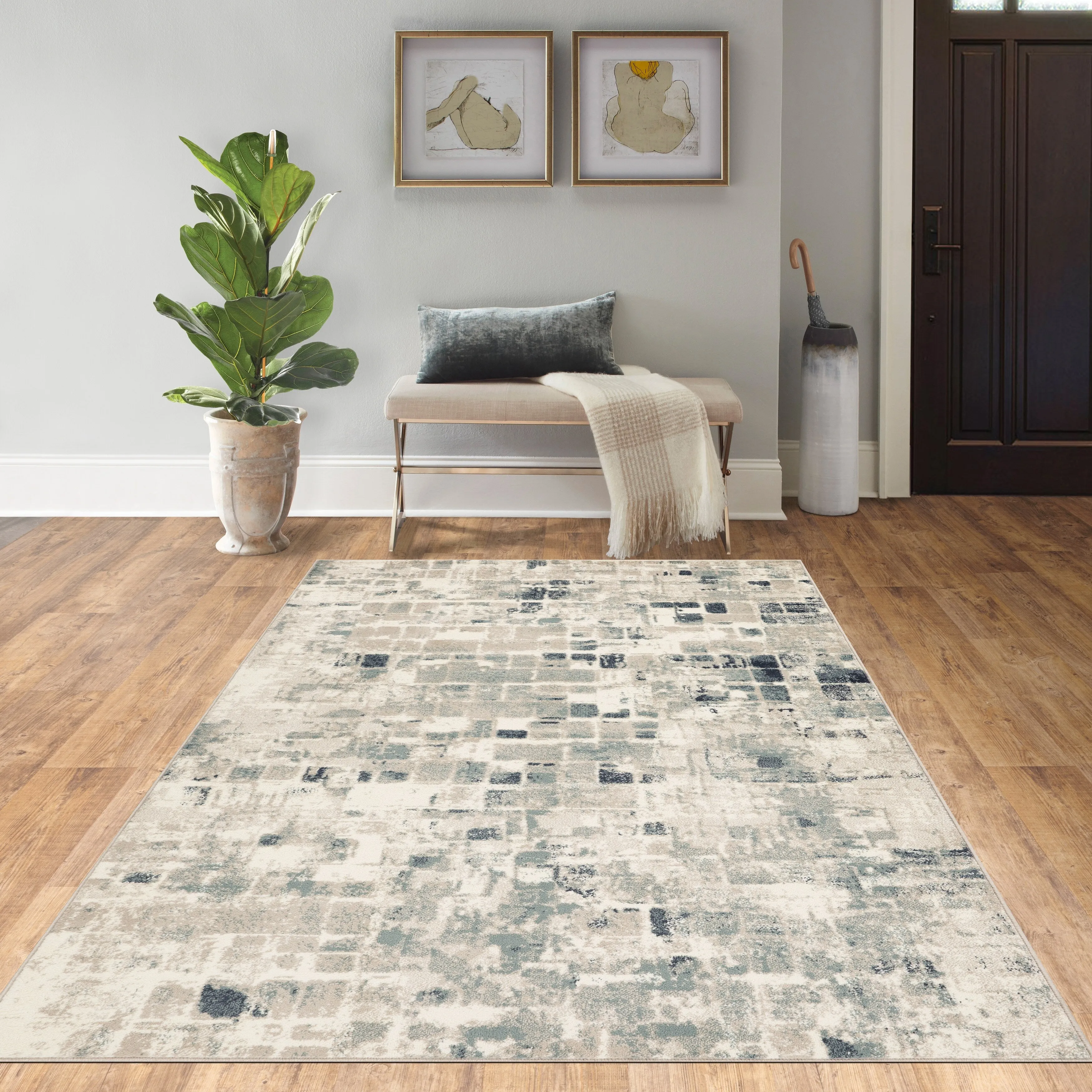 Domani Chandra Scandi Geometrics Area Rug