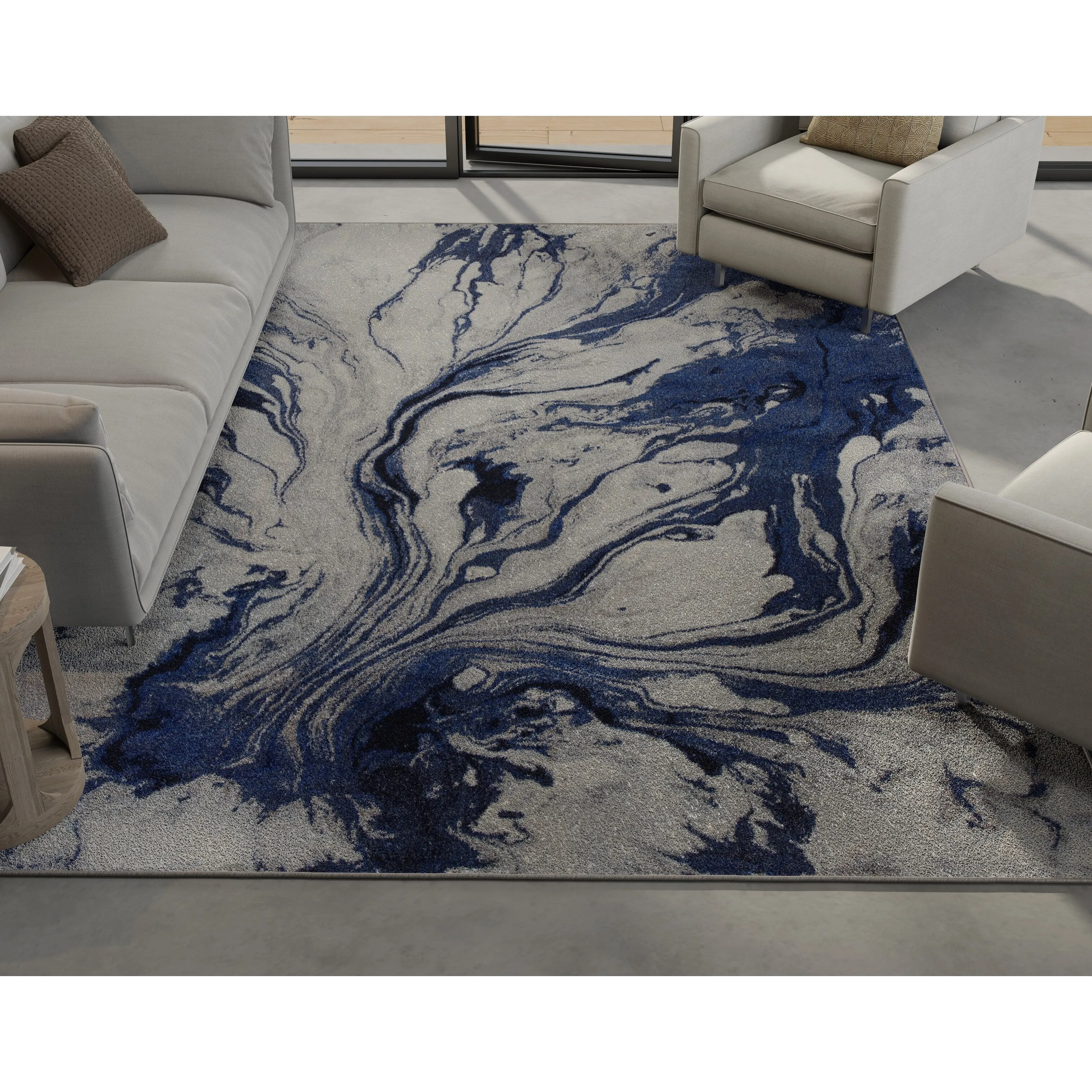 Domani Globe Modern Abstract Pattern Area Rug
