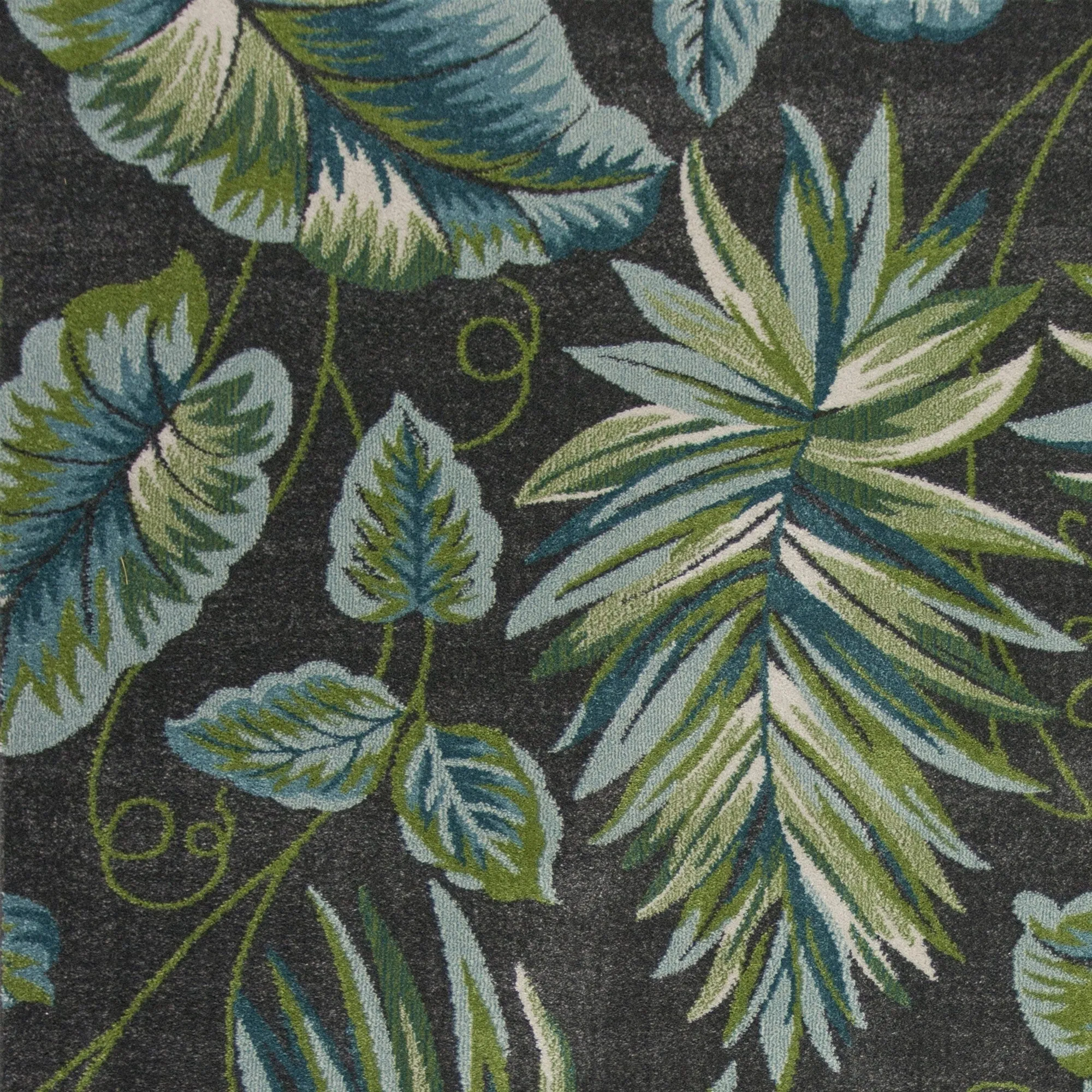 Domani Kai Grey Botanicals Area Rug
