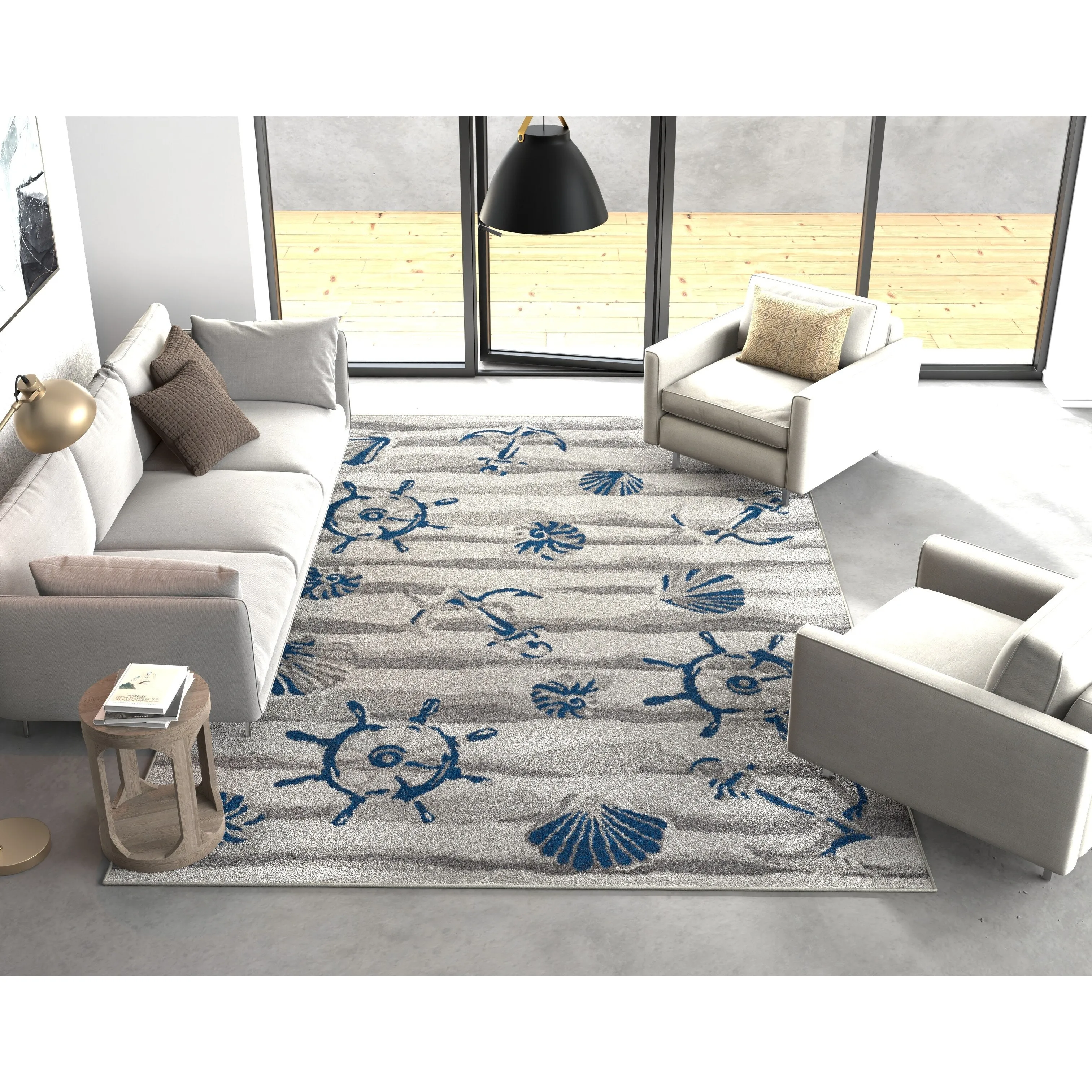 Domani Luxe Nautical Outdoor Area Rug