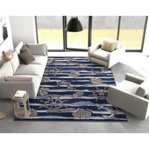 Domani Luxe Nautical Outdoor Area Rug
