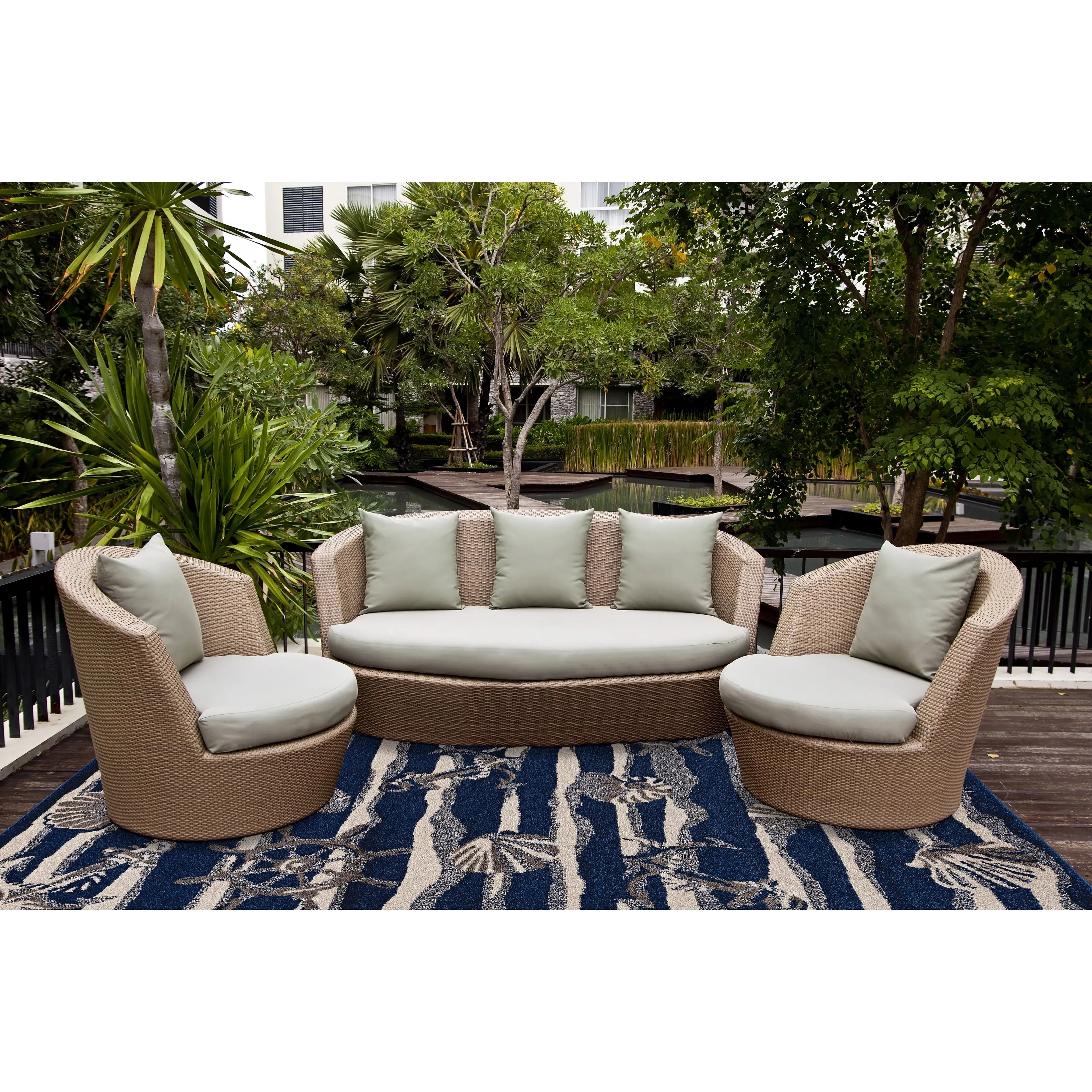 Domani Luxe Nautical Outdoor Area Rug