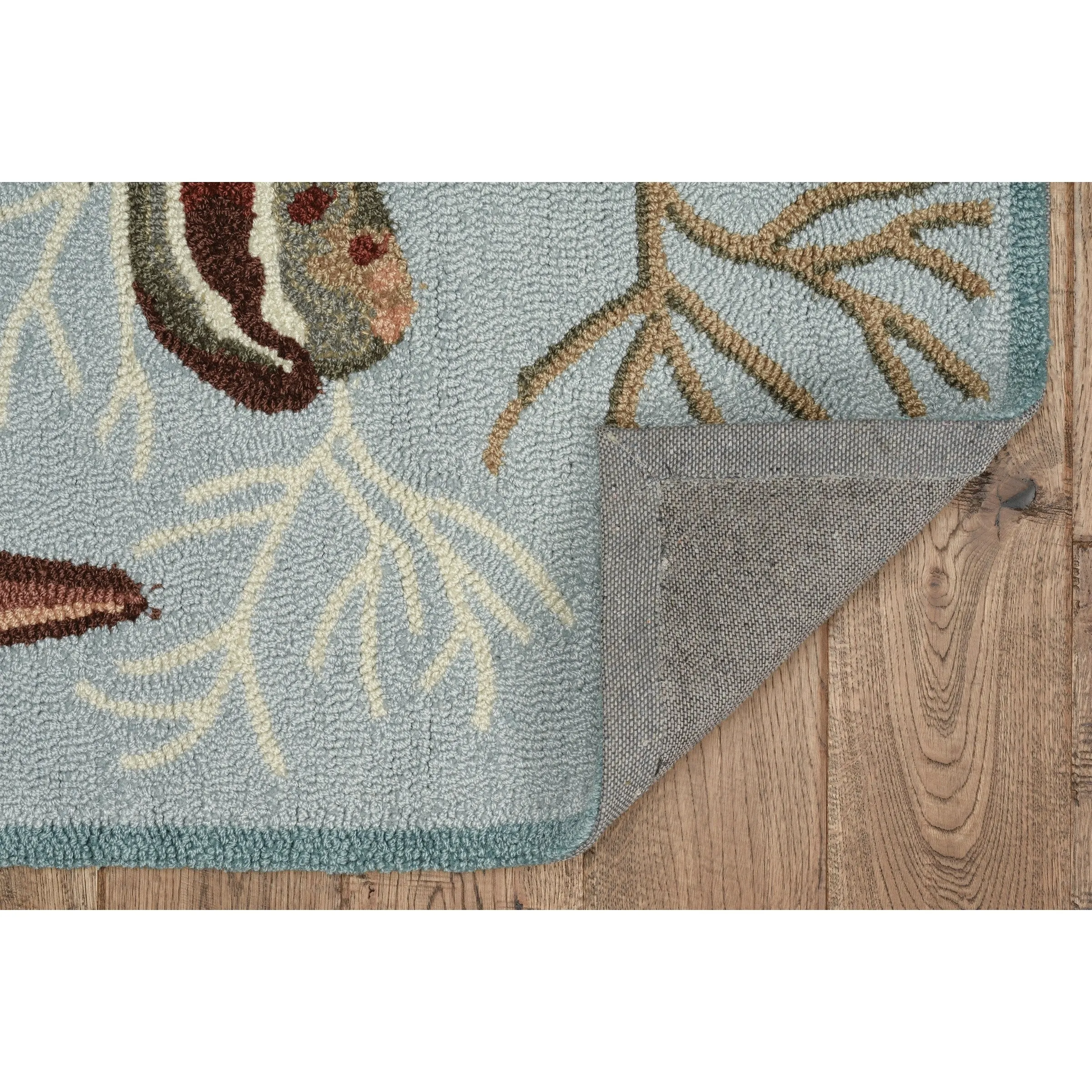 Domani Mohana Coral Sea Hand-hooked Area Rug