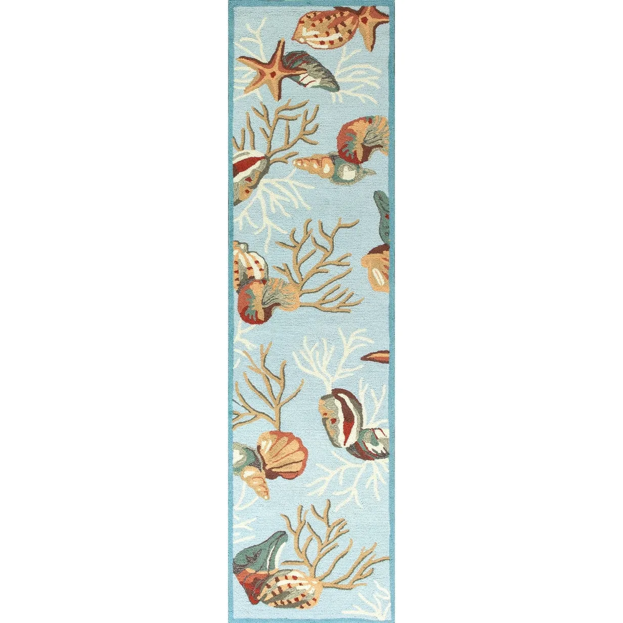 Domani Mohana Coral Sea Hand-hooked Area Rug