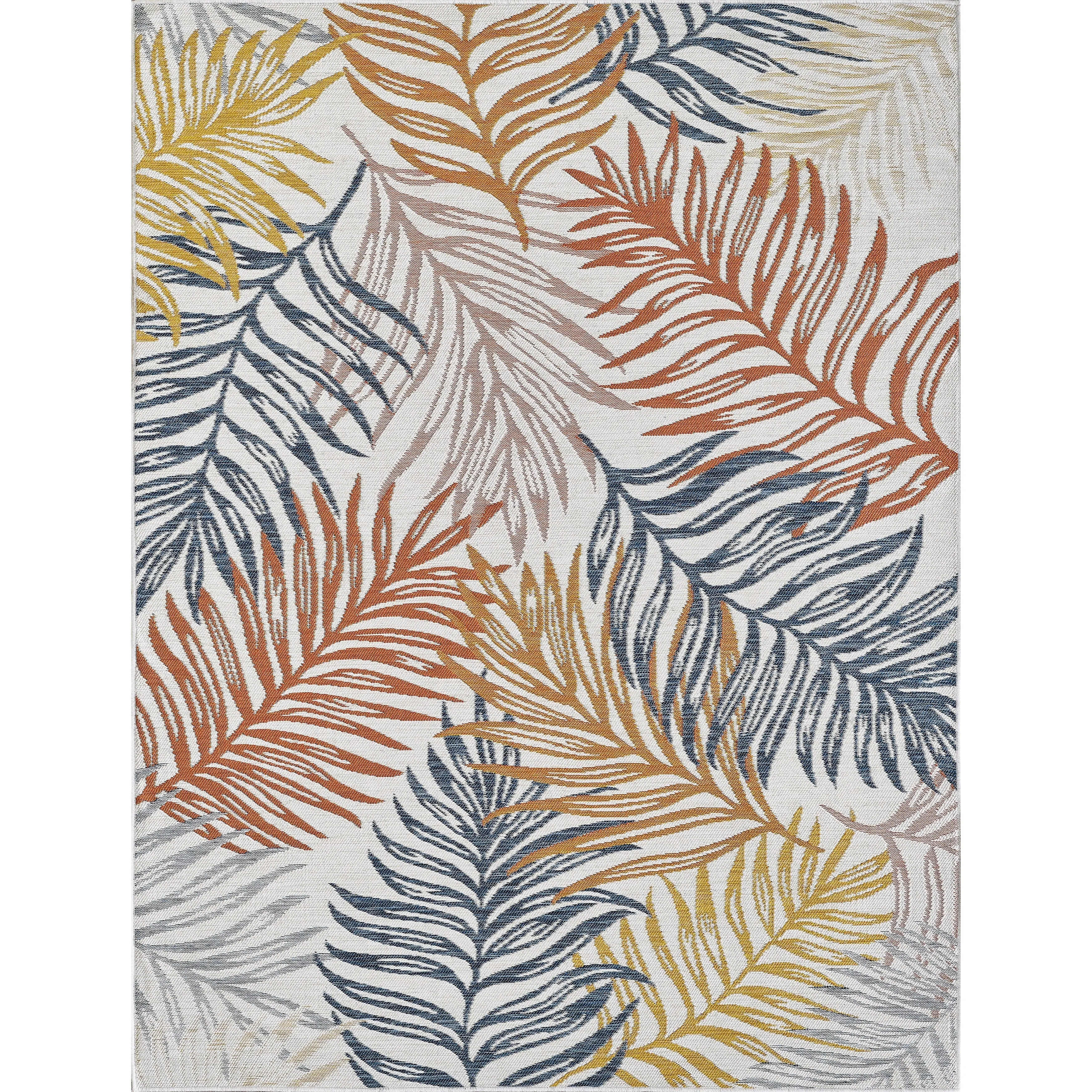 Domani Novarro Palm Beach Tropical Palms Reversible Indoor / Outdoor Area Rug