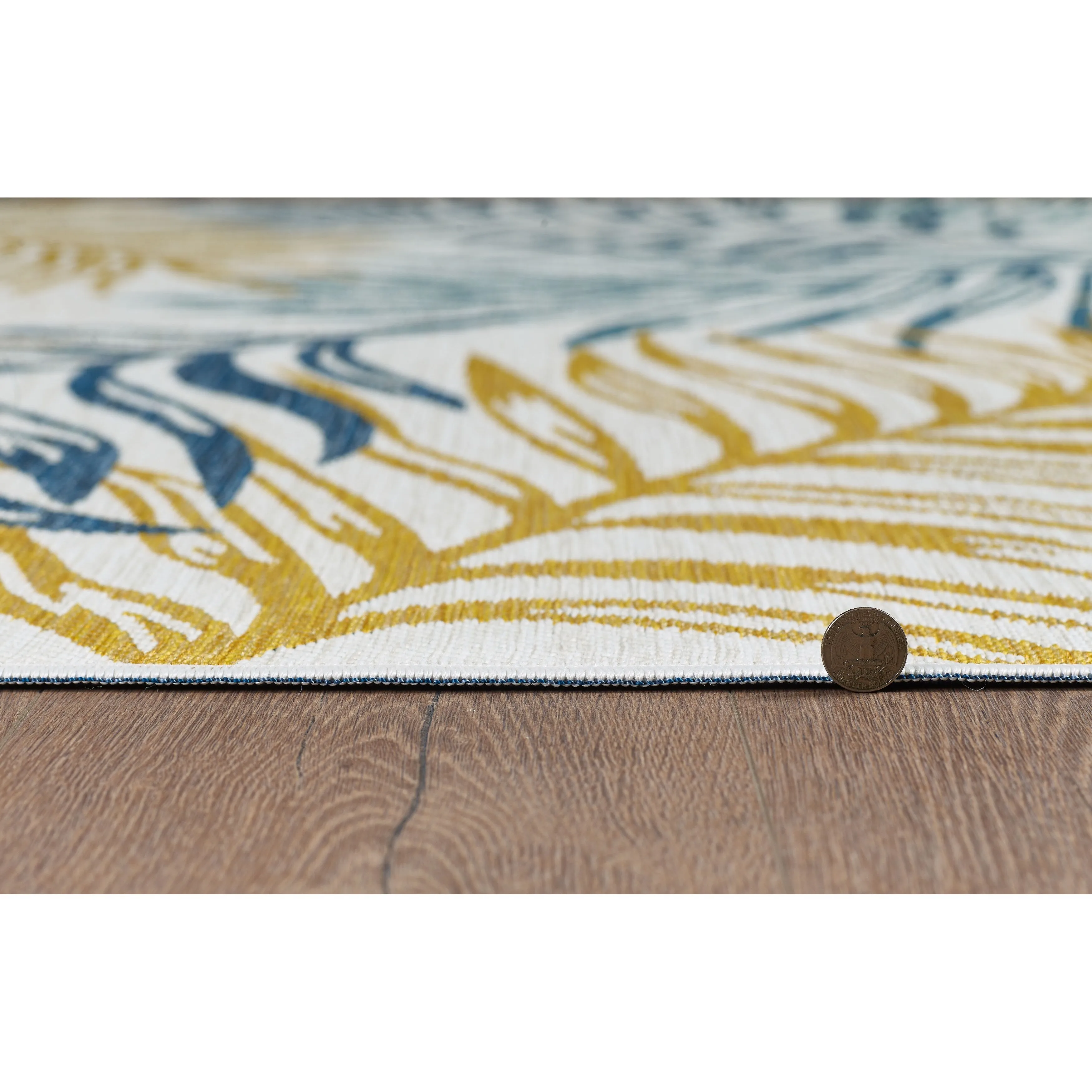 Domani Novarro Palm Beach Tropical Palms Reversible Indoor / Outdoor Area Rug
