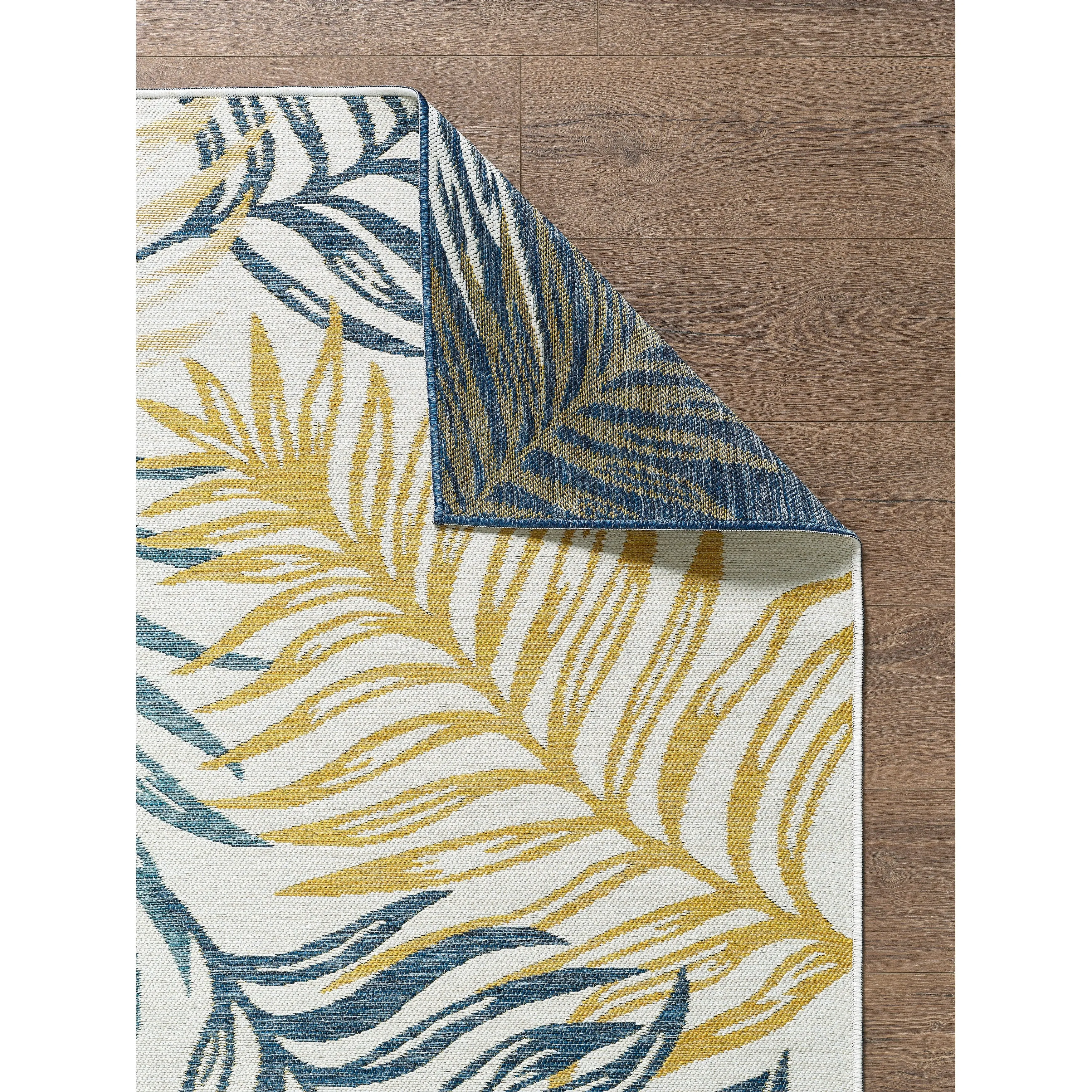 Domani Novarro Palm Beach Tropical Palms Reversible Indoor / Outdoor Area Rug