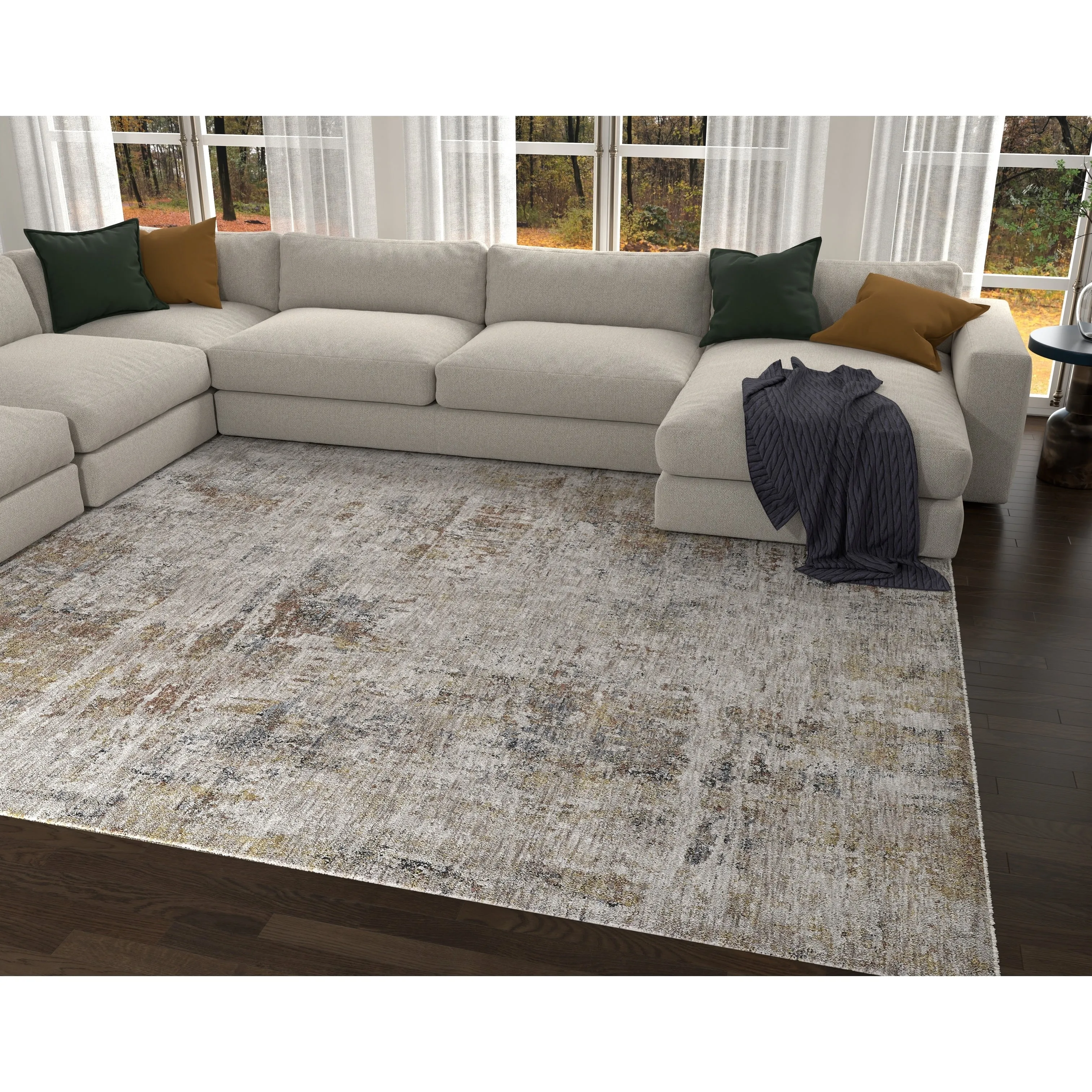 Domani Opulence Distressed In Nature Area Rug