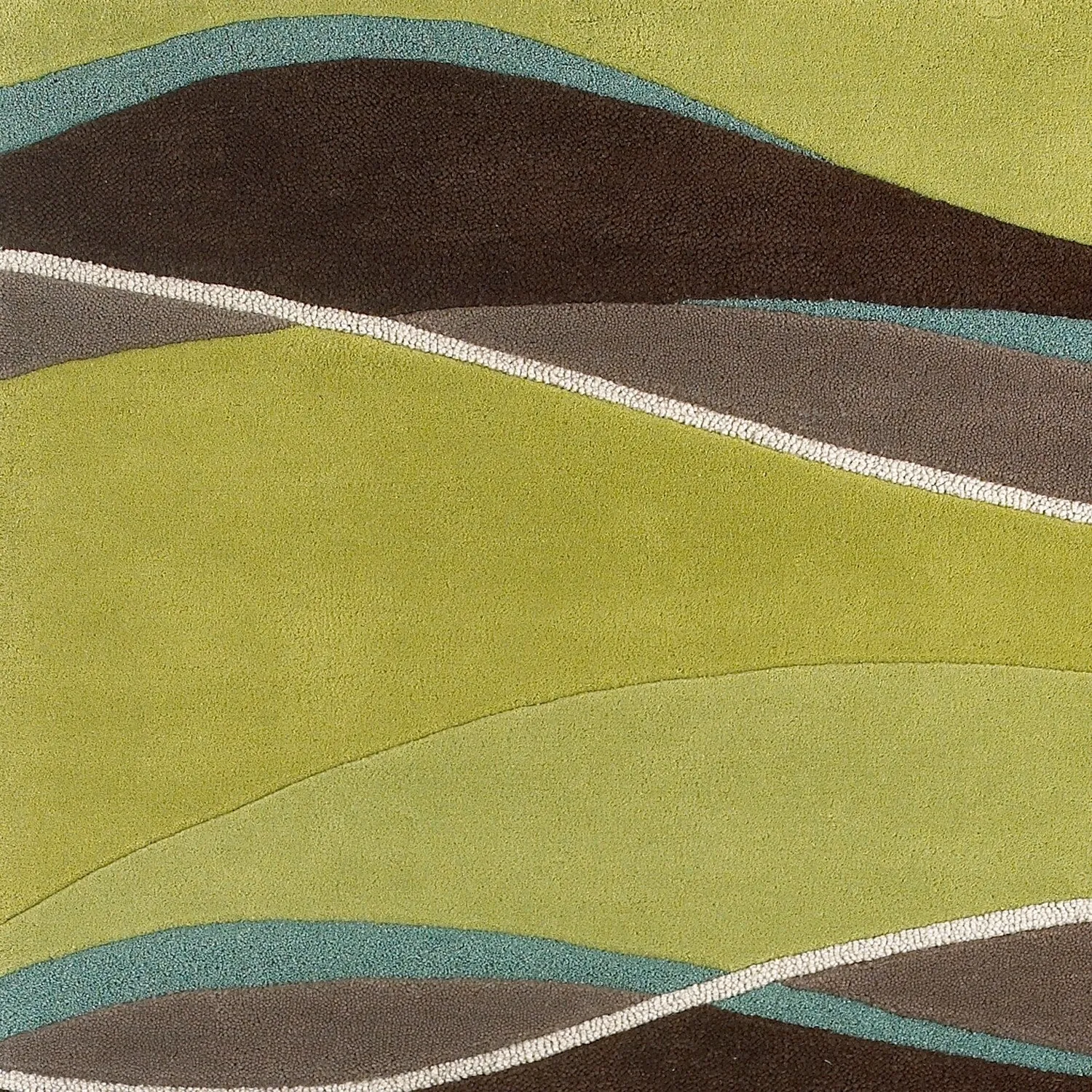 Domani Rugs Eternity Ocean Landscapes Textured High-low Wool Area Rug