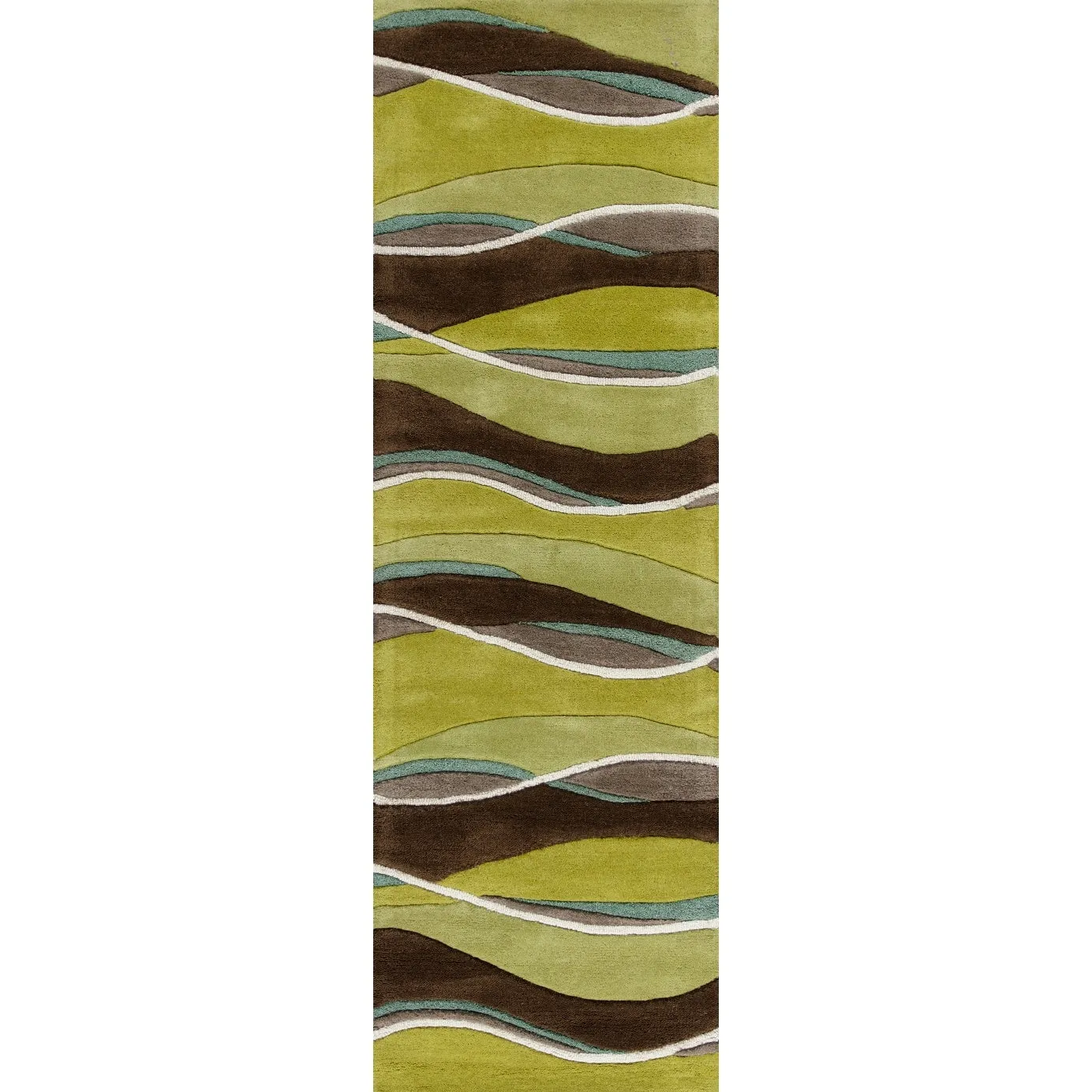 Domani Rugs Eternity Ocean Landscapes Textured High-low Wool Area Rug