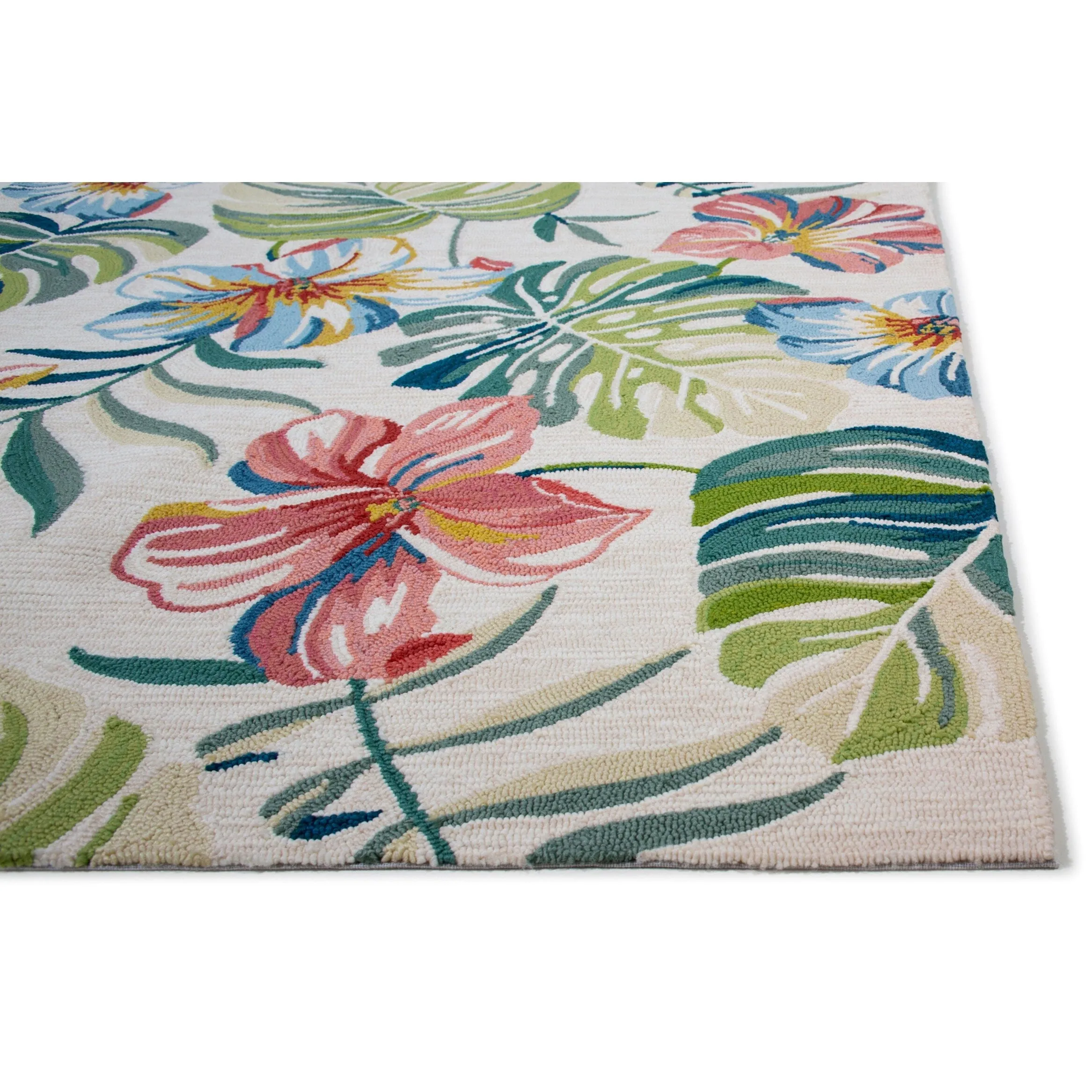 Domani Trails Hand-Made Indoor / Outdoor Tropical Palms Area Rug