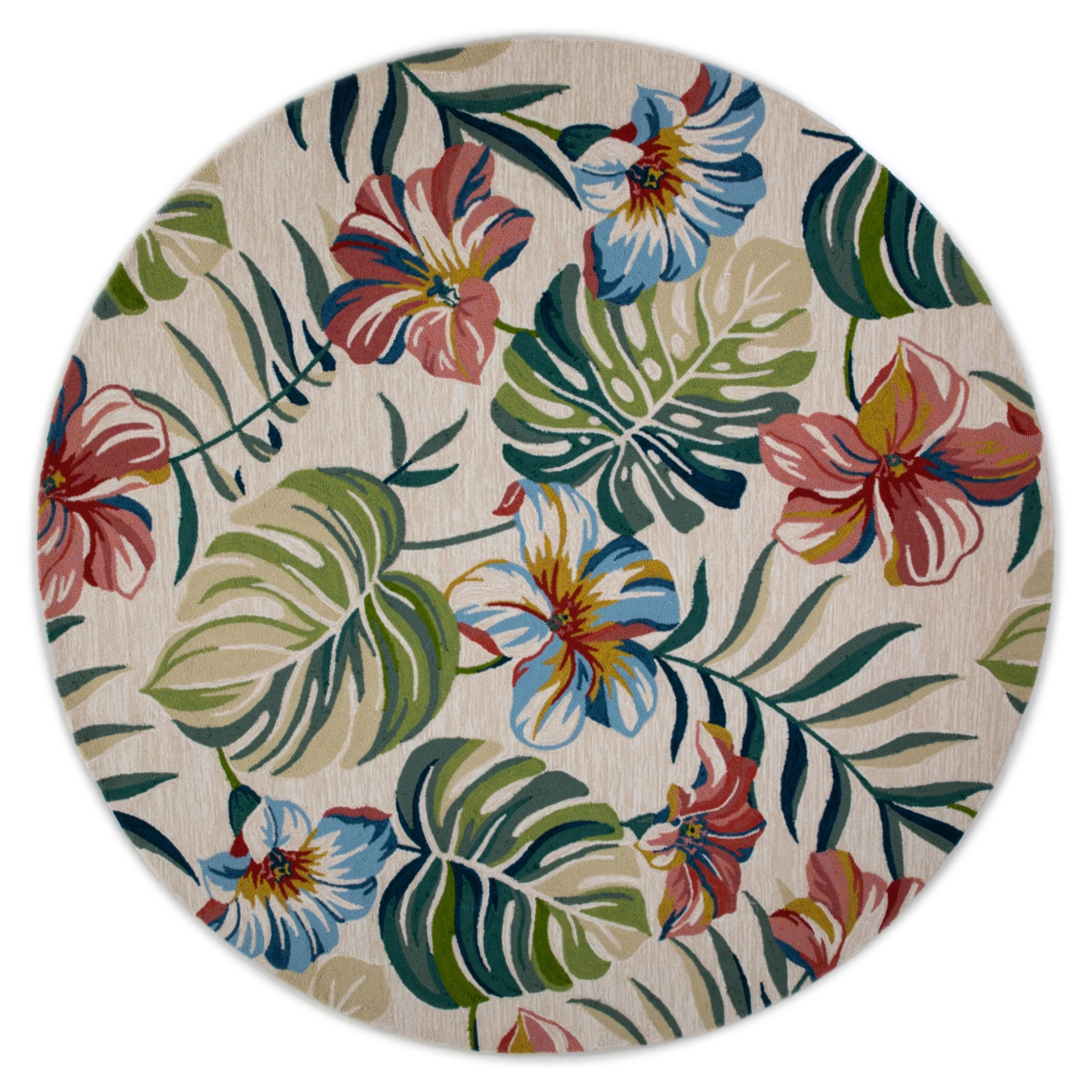 Domani Trails Hand-Made Indoor / Outdoor Tropical Palms Area Rug