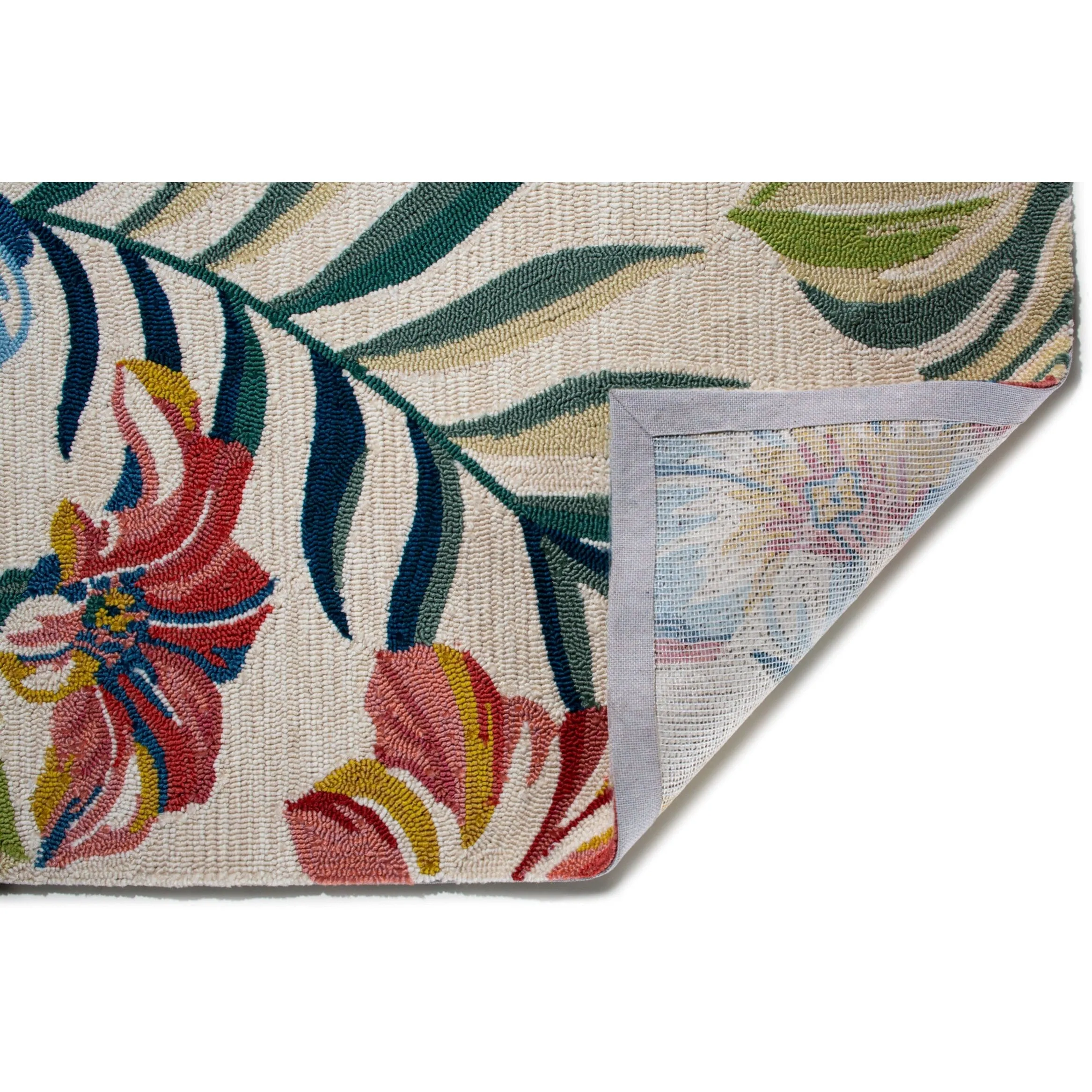 Domani Trails Hand-Made Indoor / Outdoor Tropical Palms Area Rug