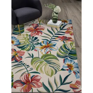 Domani Trails Hand-Made Indoor / Outdoor Tropical Palms Area Rug