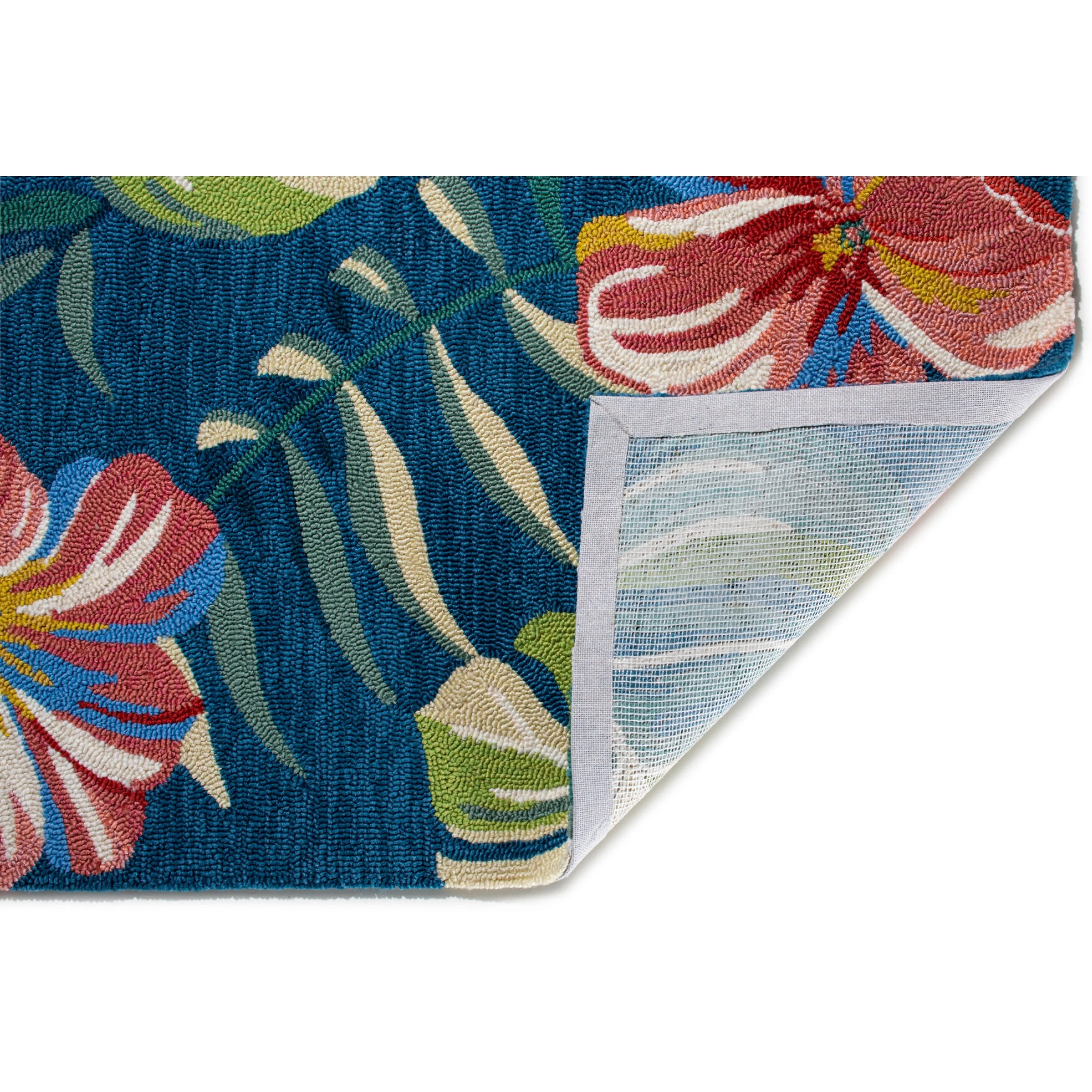 Domani Trails Hand-Made Indoor / Outdoor Tropical Palms Area Rug