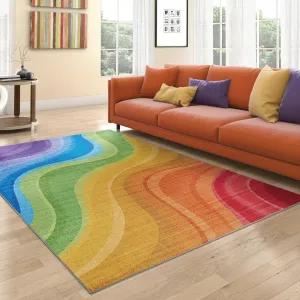 Dream Decor Rugs Color Arch Sugarcane Multicolor Abstract Area Rug