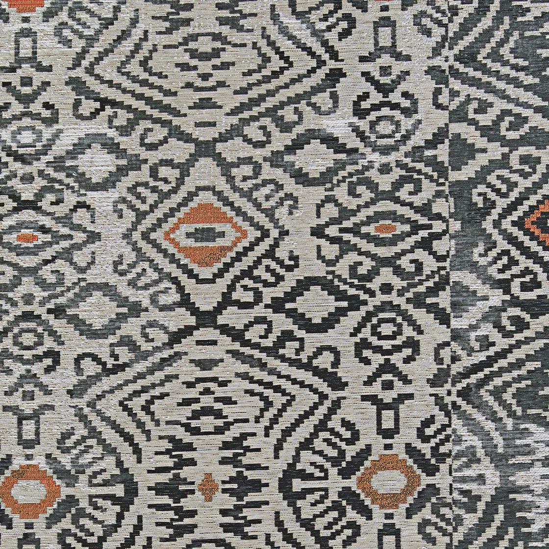 Dream Decor Rugs Gelato Sandawe Black Dark Gray Outdoor Area Rug