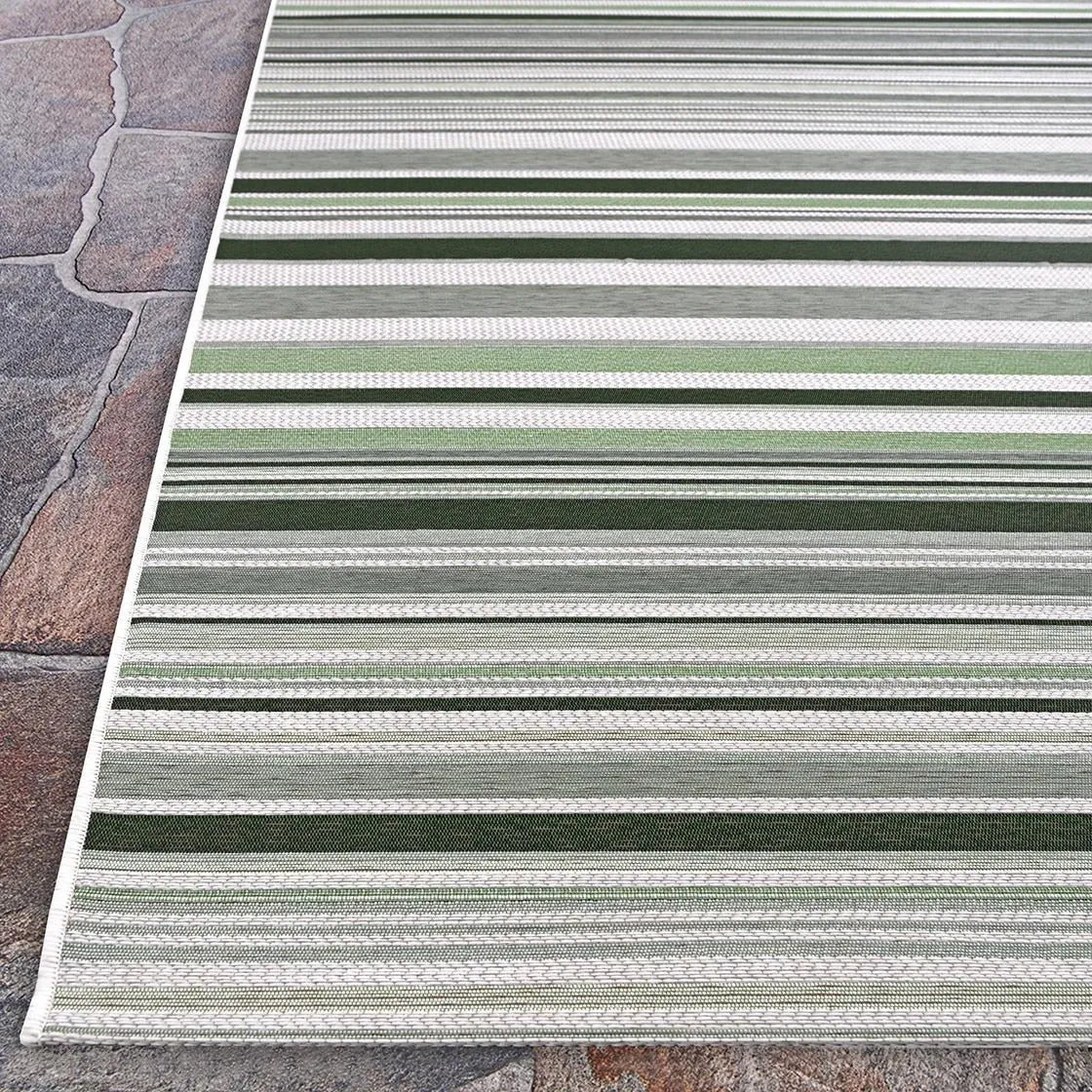 Dream Decor Rugs Gelato Summer Striped Bliss Indoor Outdoor Area Rug