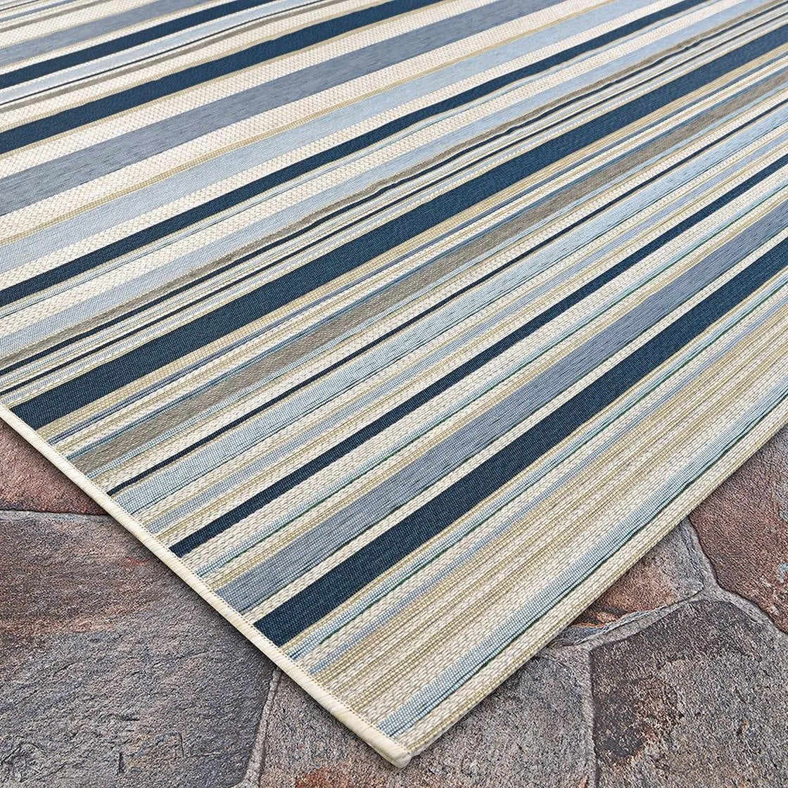 Dream Decor Rugs Gelato Summer Striped Bliss Indoor Outdoor Area Rug
