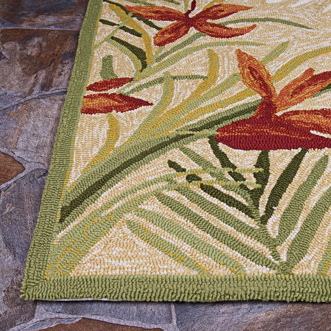 Dream Decor Rugs Miami Gardens Beige Handmade Indoor Outdoor Area Rug