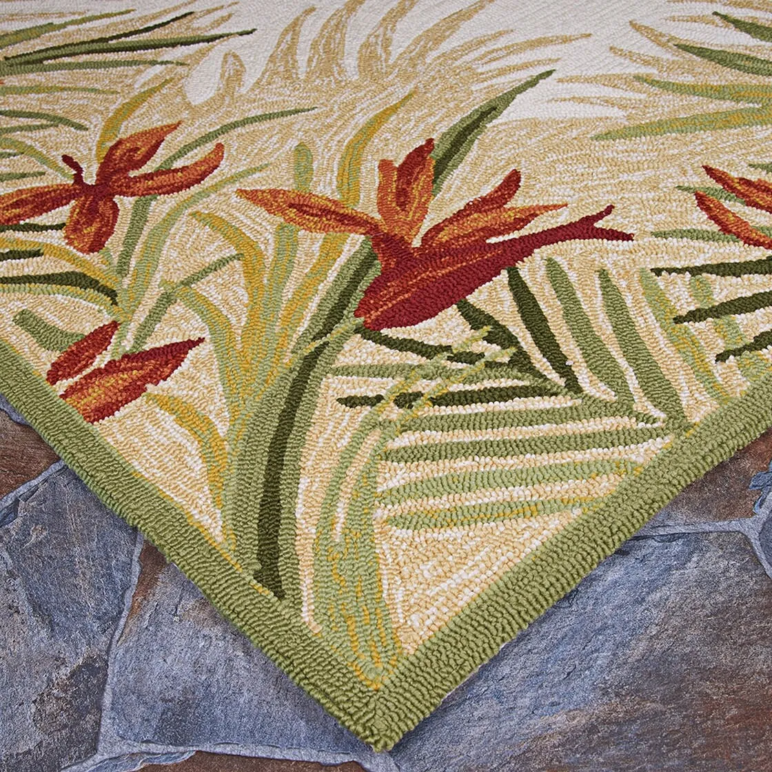 Dream Decor Rugs Miami Gardens Beige Handmade Indoor Outdoor Area Rug