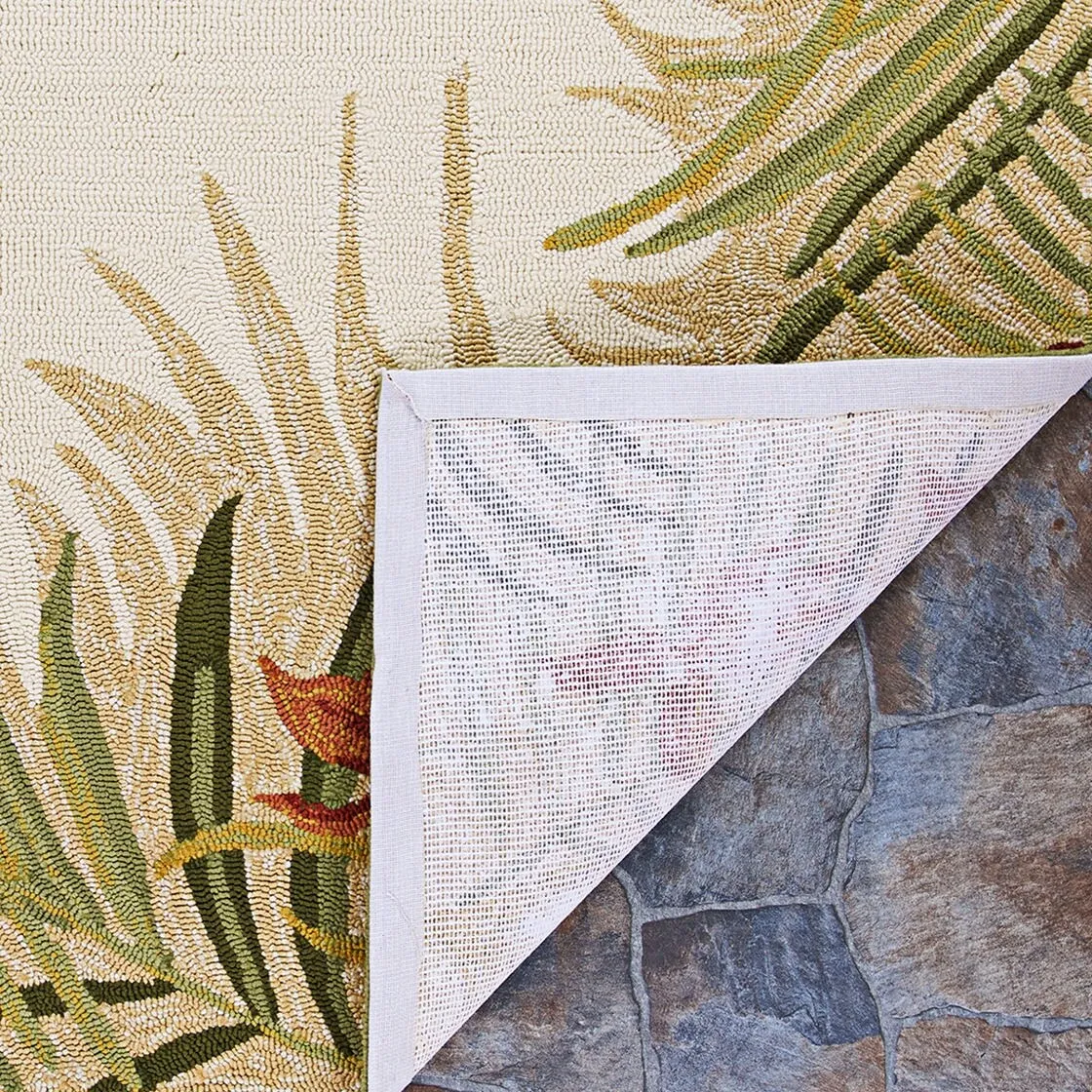 Dream Decor Rugs Miami Gardens Beige Handmade Indoor Outdoor Area Rug