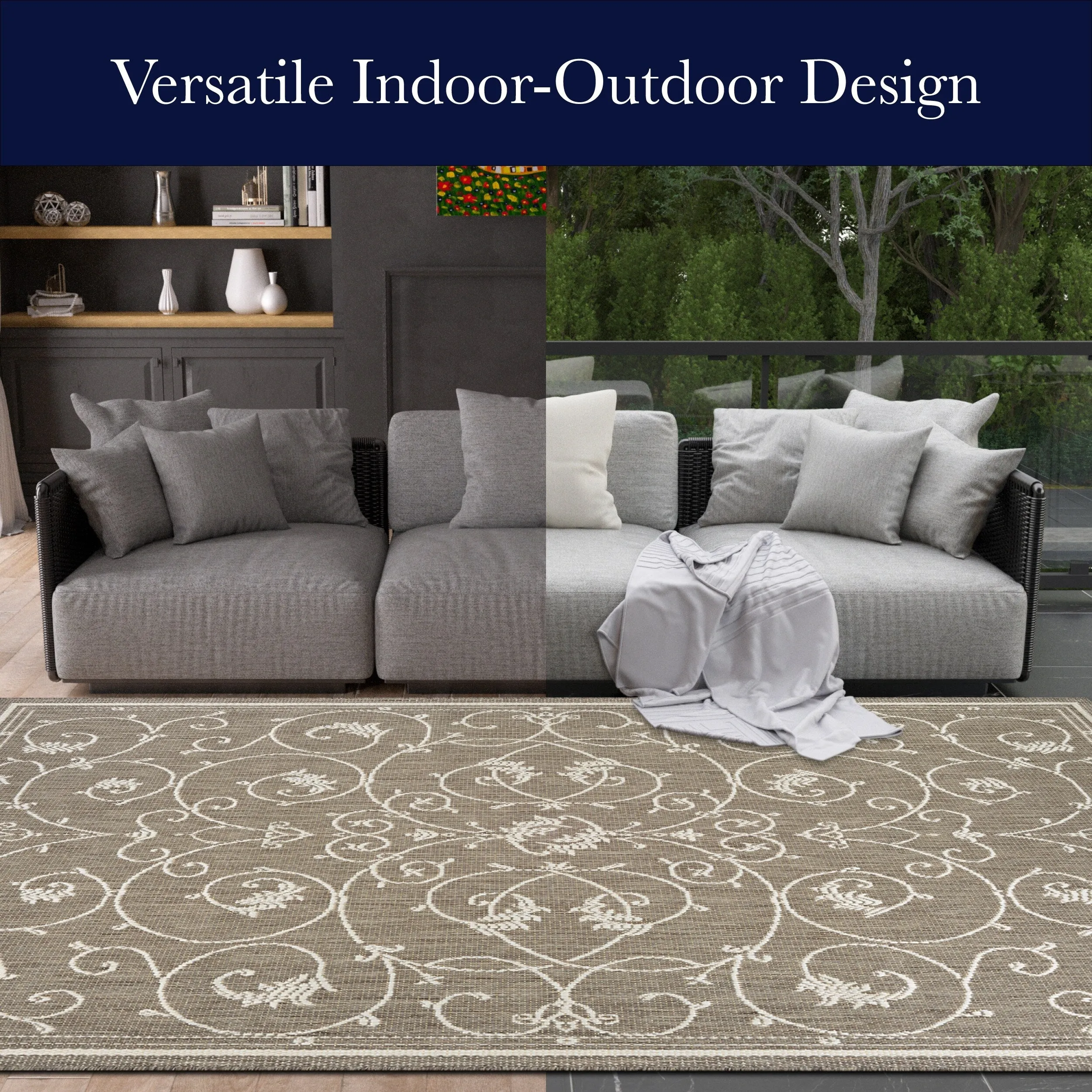 Dream Decor Rugs Pergola Savannah Indoor Outdoor Area Rug