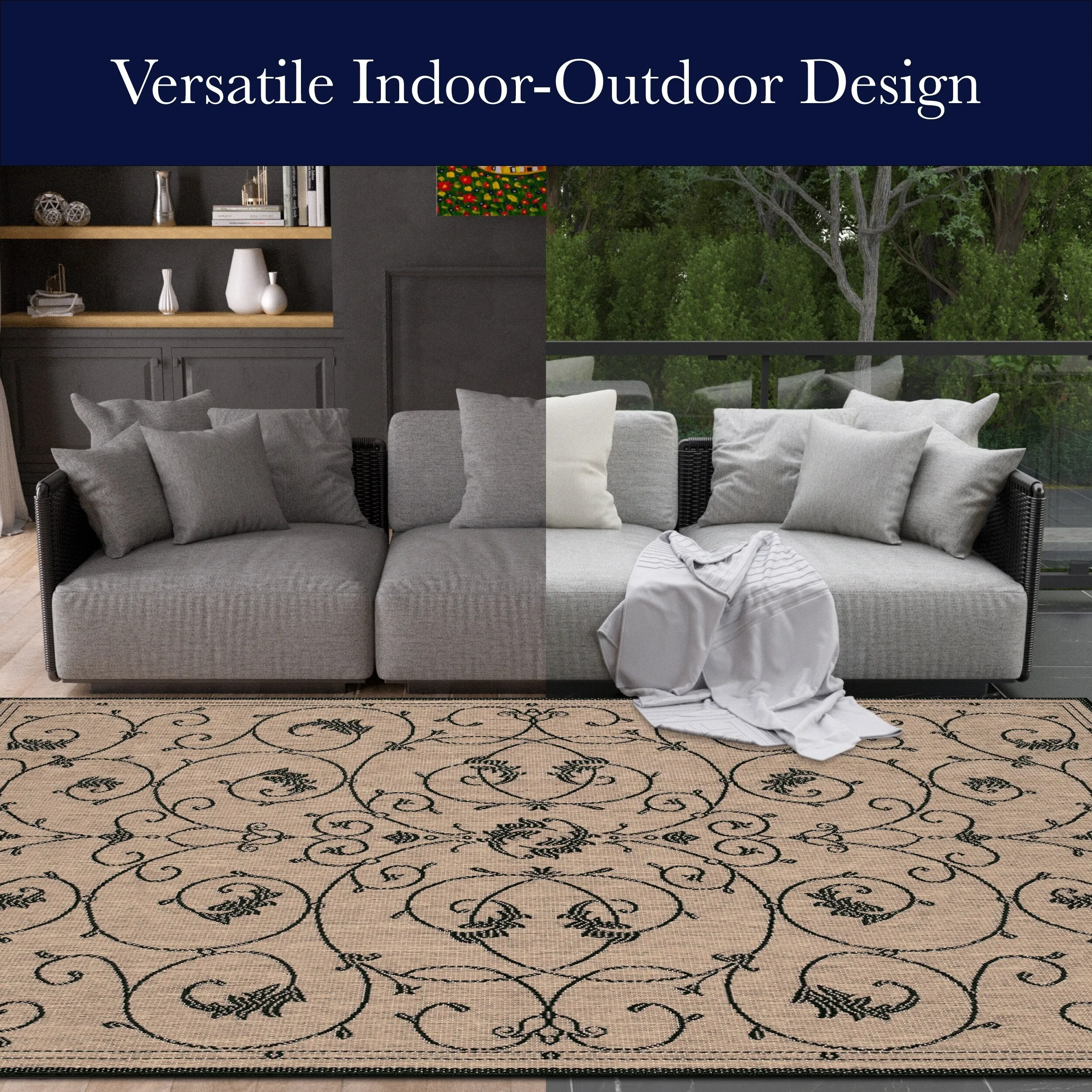 Dream Decor Rugs Pergola Savannah Indoor Outdoor Area Rug
