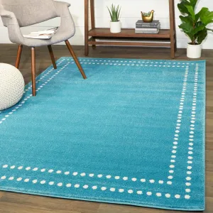 Eckert Dot Border Area Rug