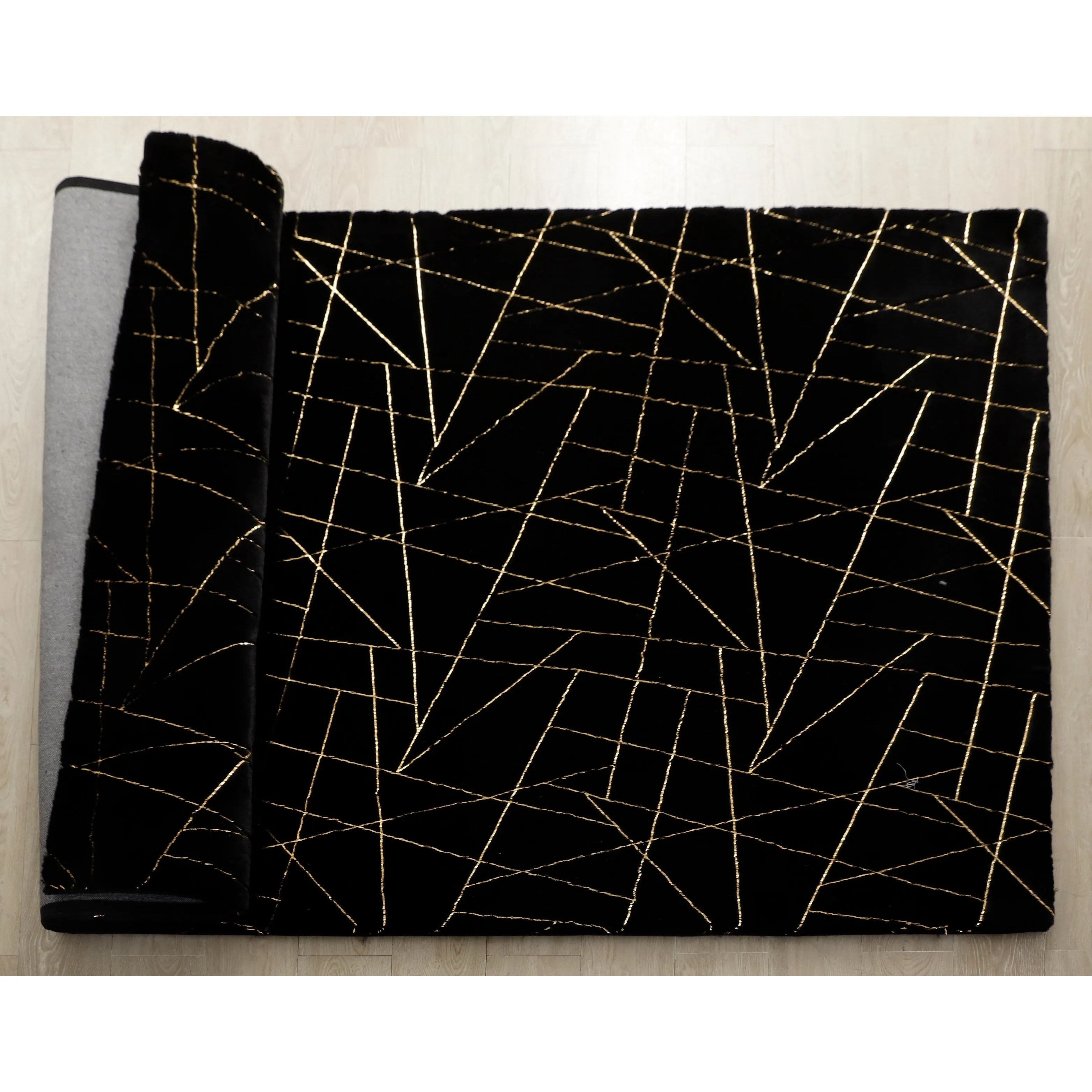 Emma Collection Abstract Lines Rectangle Area Rug