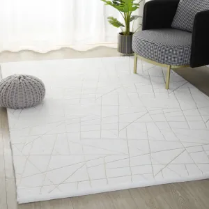 Emma Collection Abstract Lines Rectangle Area Rug