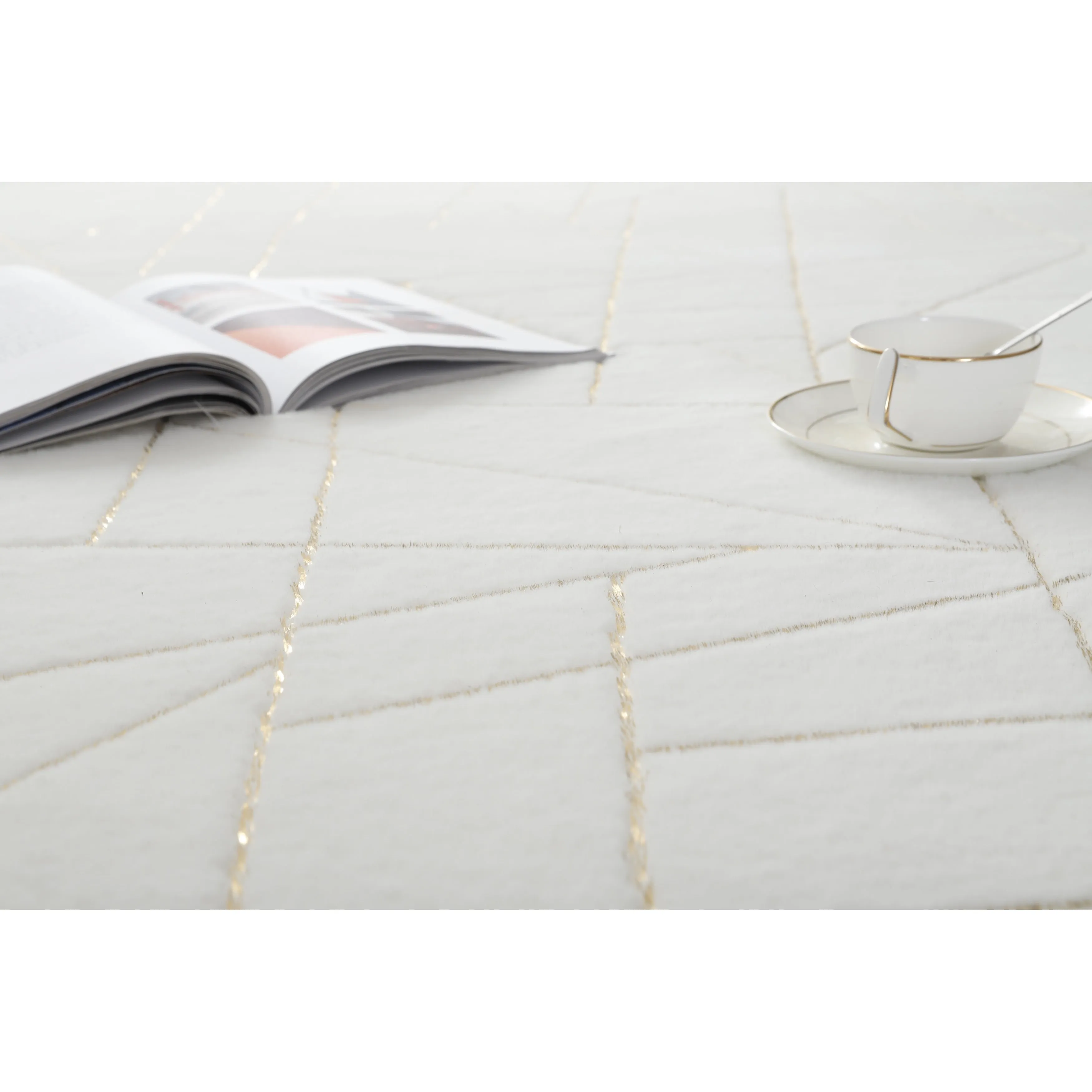 Emma Collection Abstract Lines Rectangle Area Rug