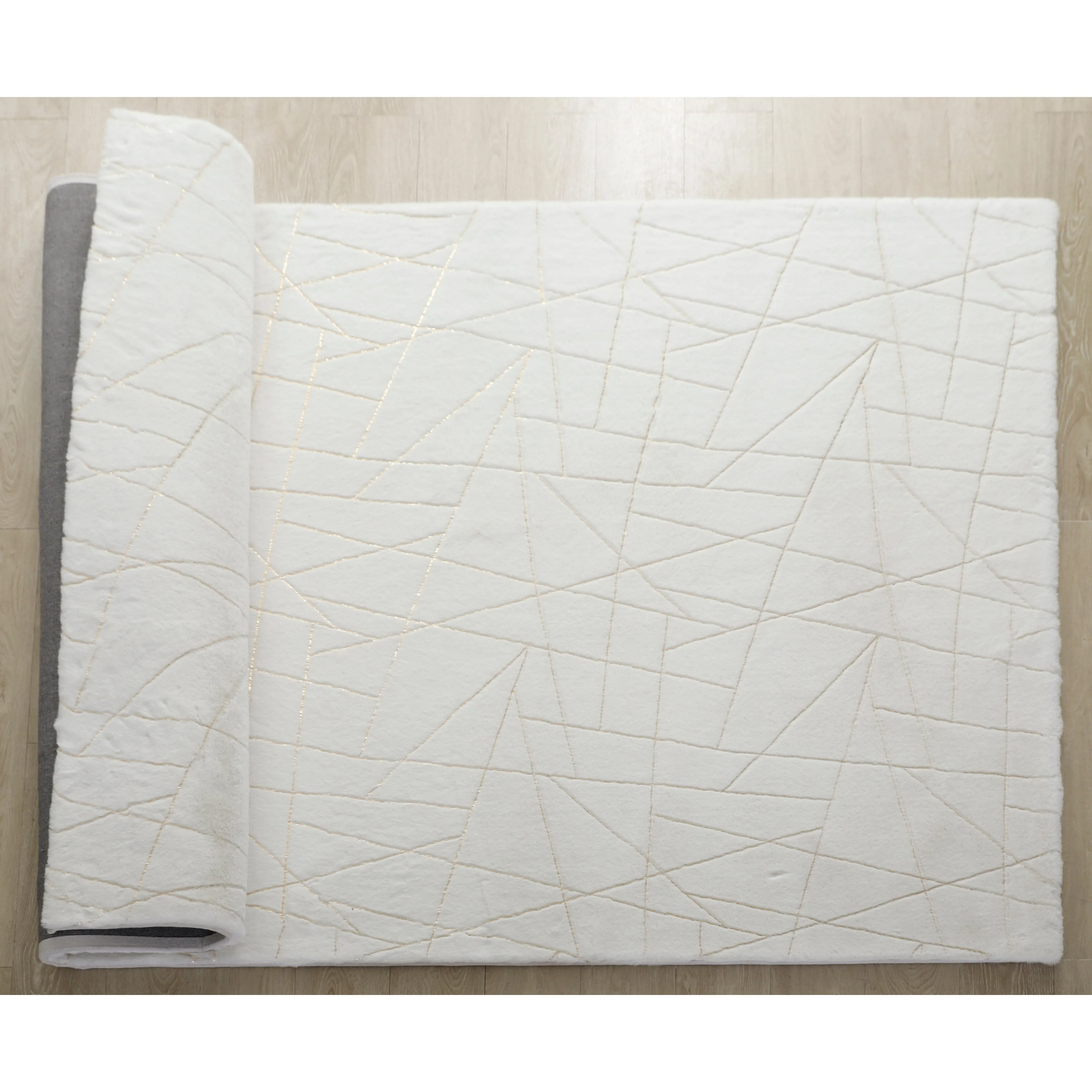Emma Collection Abstract Lines Rectangle Area Rug