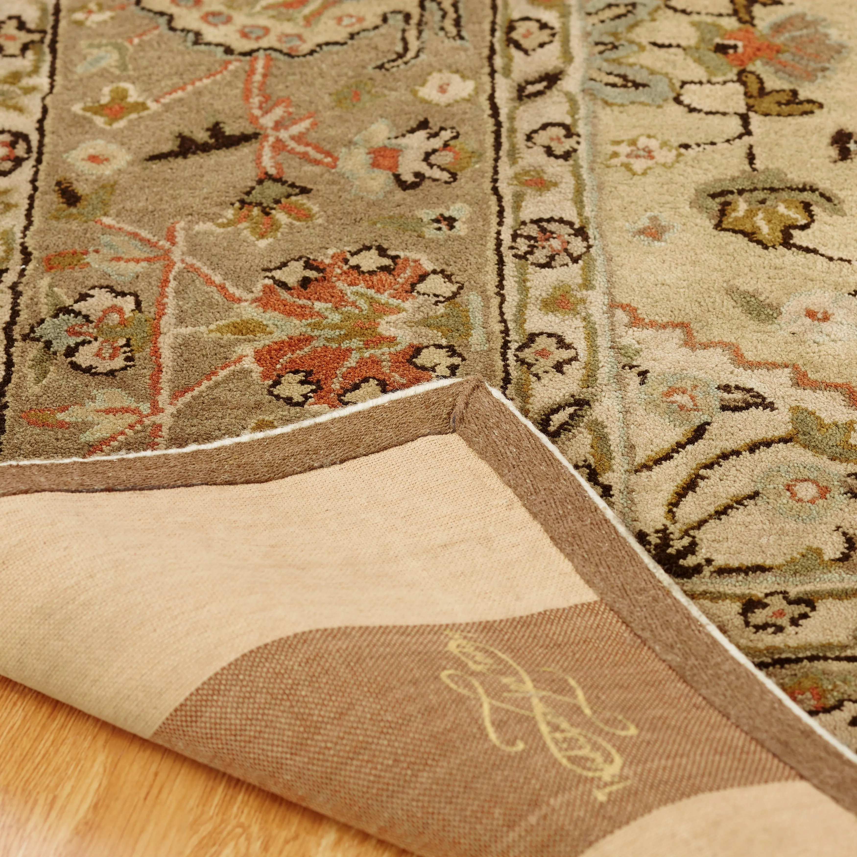 Empire Beige/Brown Hand-tufted Area Rug