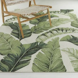Estrin Tropical Leaf Indoor/Outdoor Area Rug