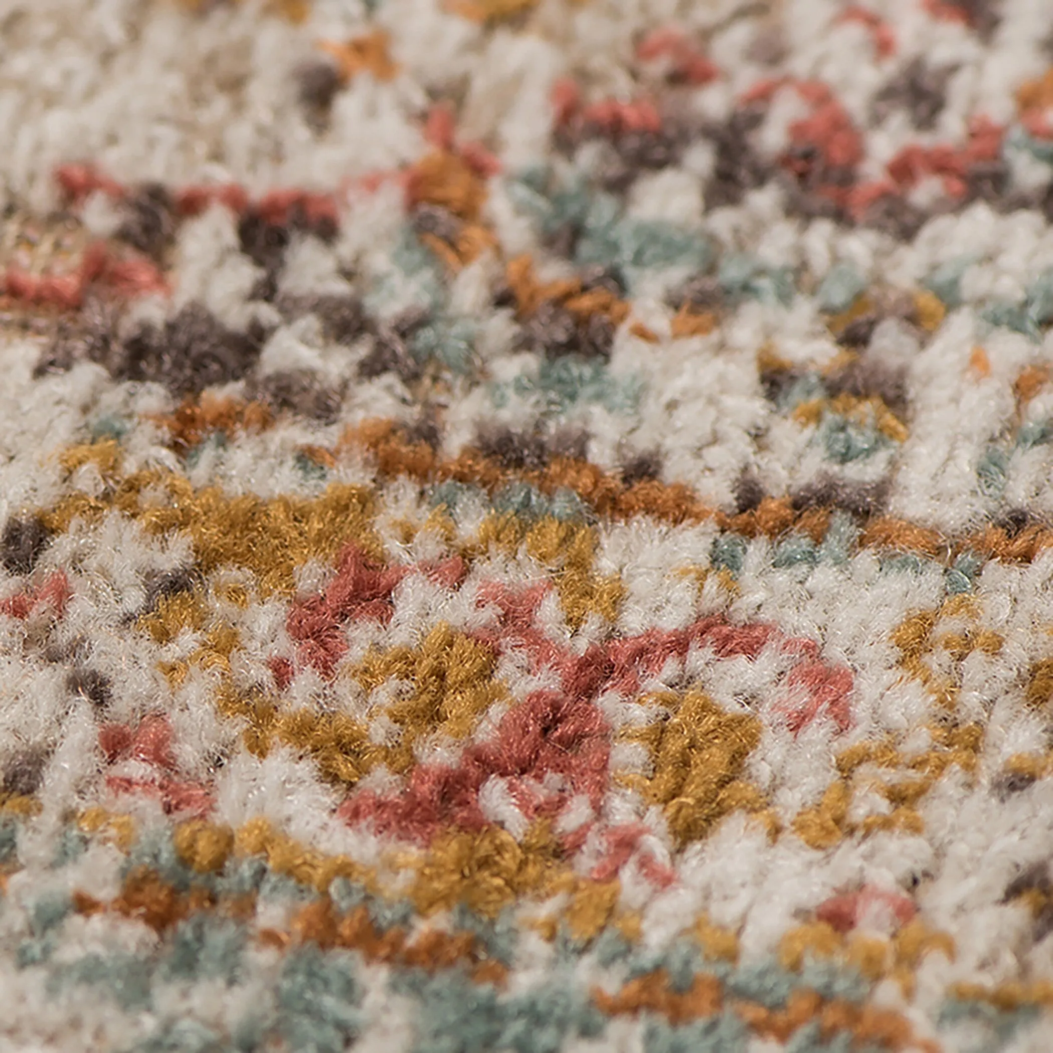Ethereal Funi Vintage Bordered Sea Green Area Rug