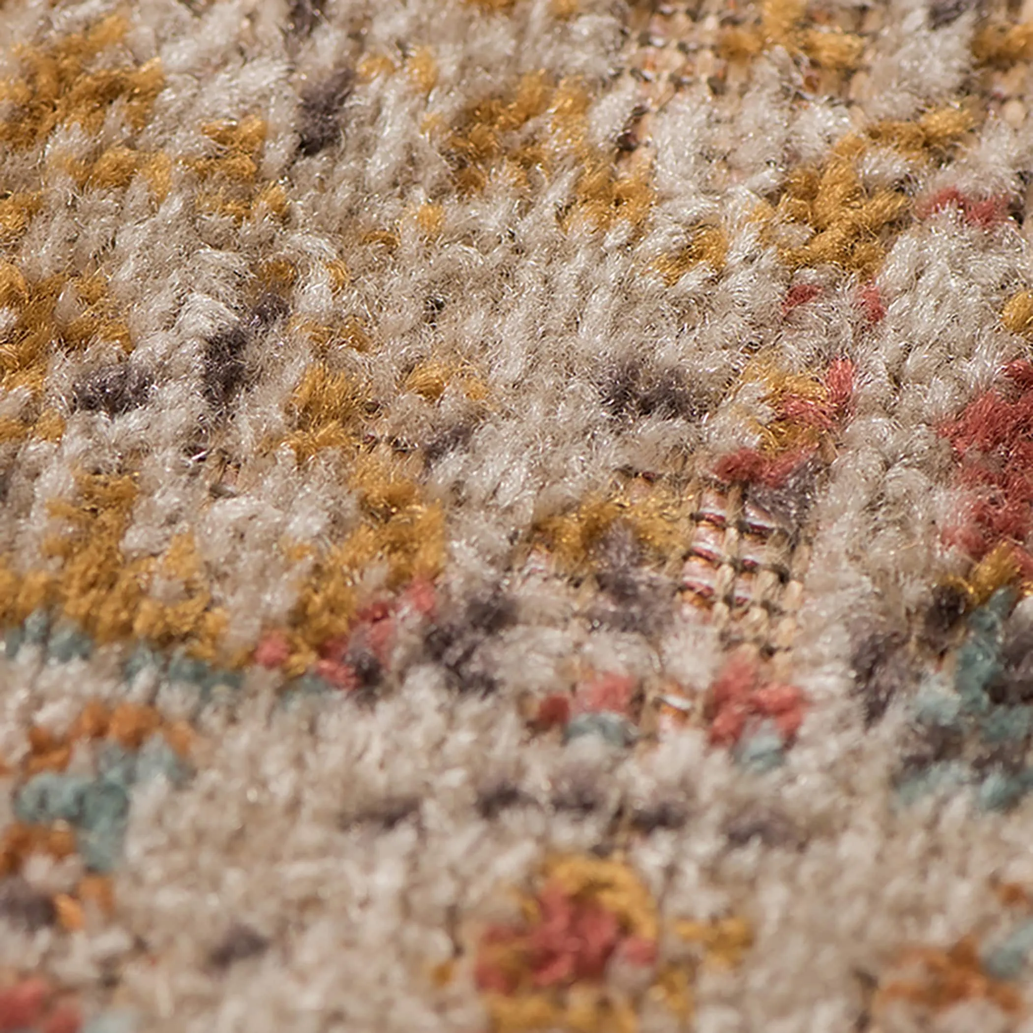 Ethereal Kina Vintage Floral Teal/Sienna Area Rug