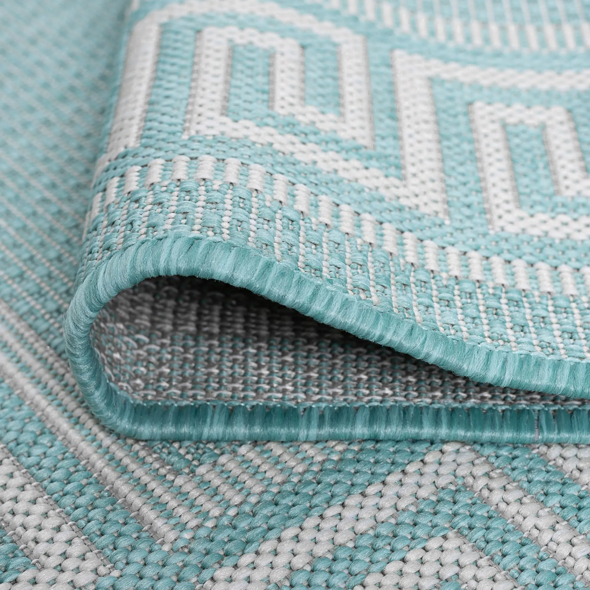 Exo Coastal Border Indoor/Outdoor Area Rug