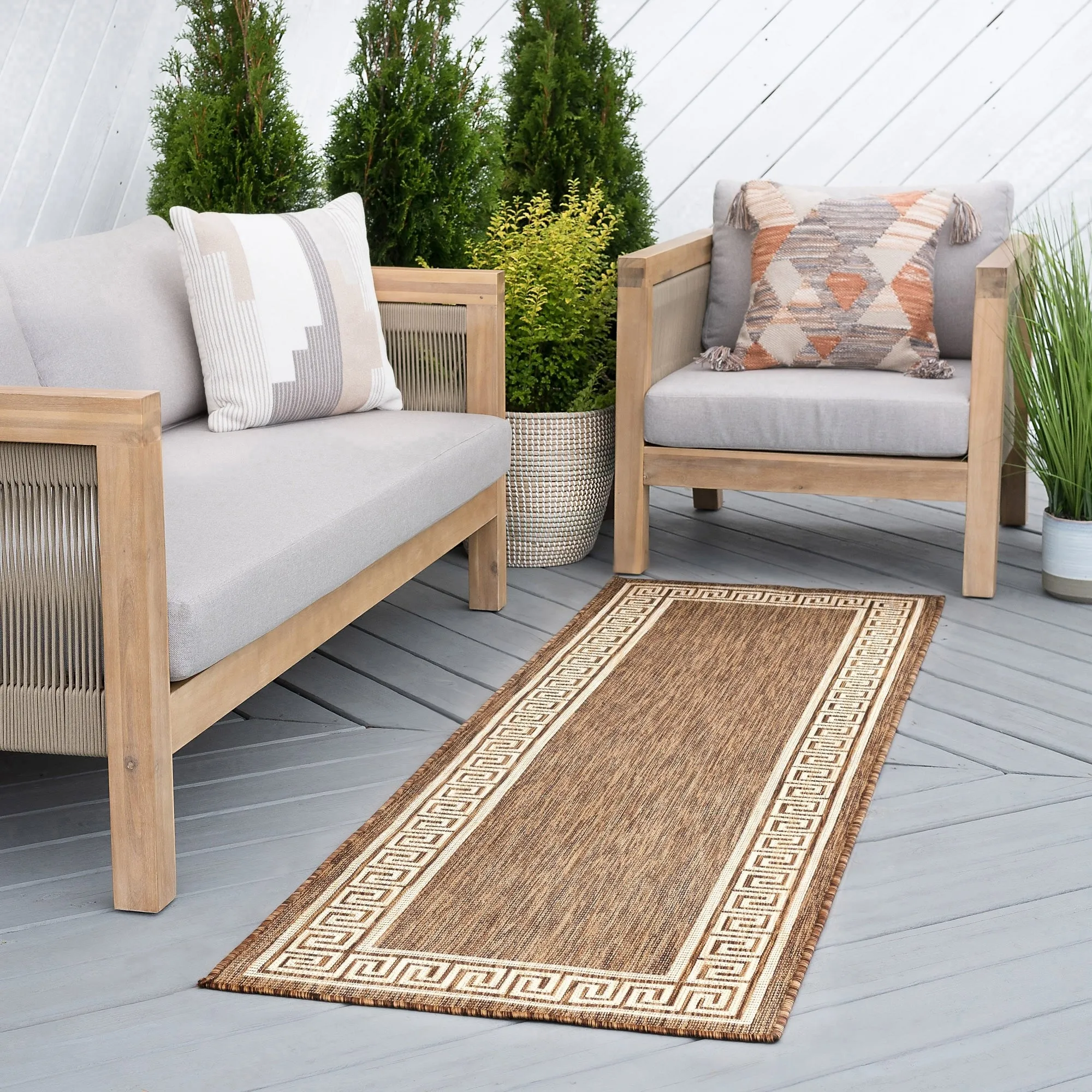 Exo Coastal Border Indoor/Outdoor Area Rug