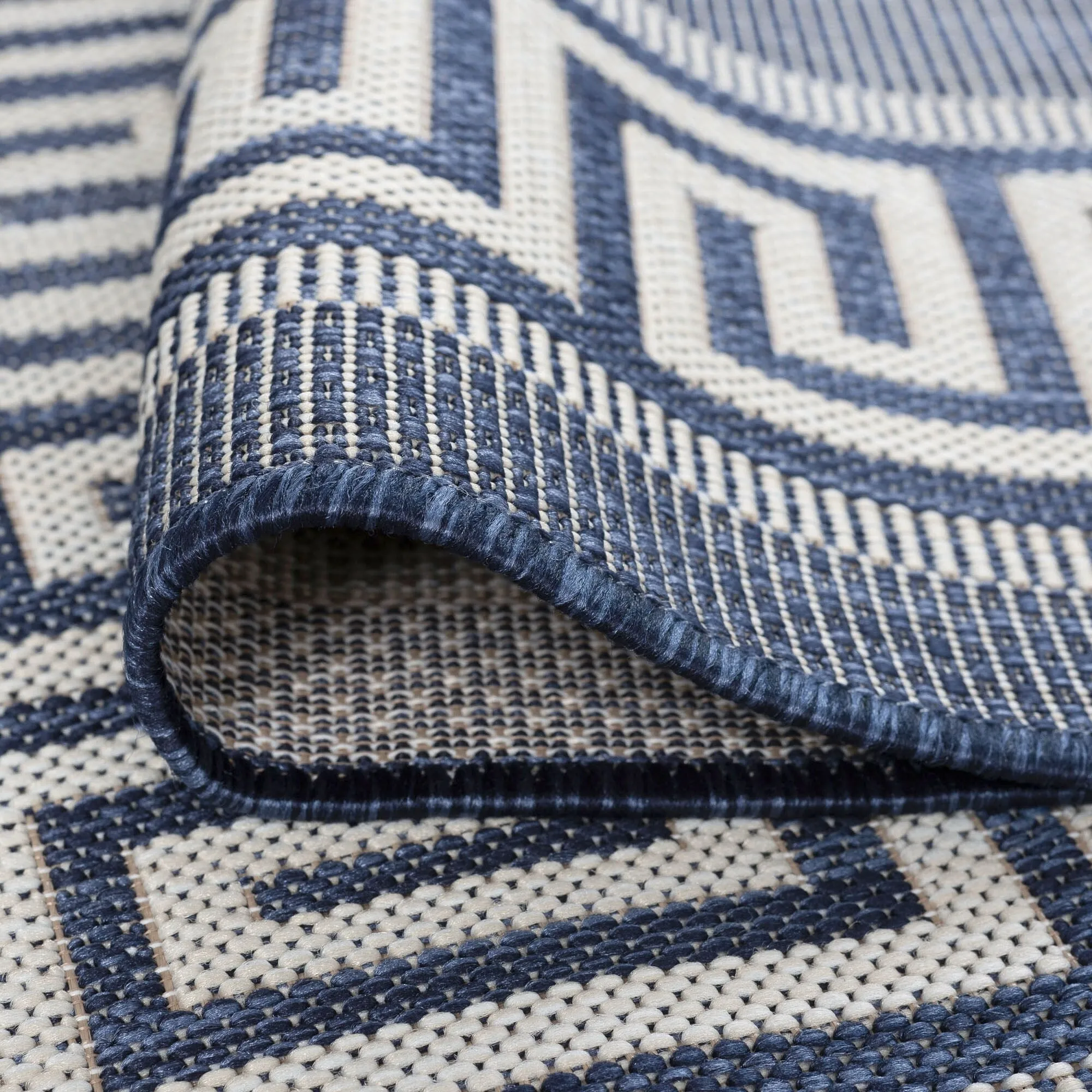 Exo Coastal Border Indoor/Outdoor Area Rug