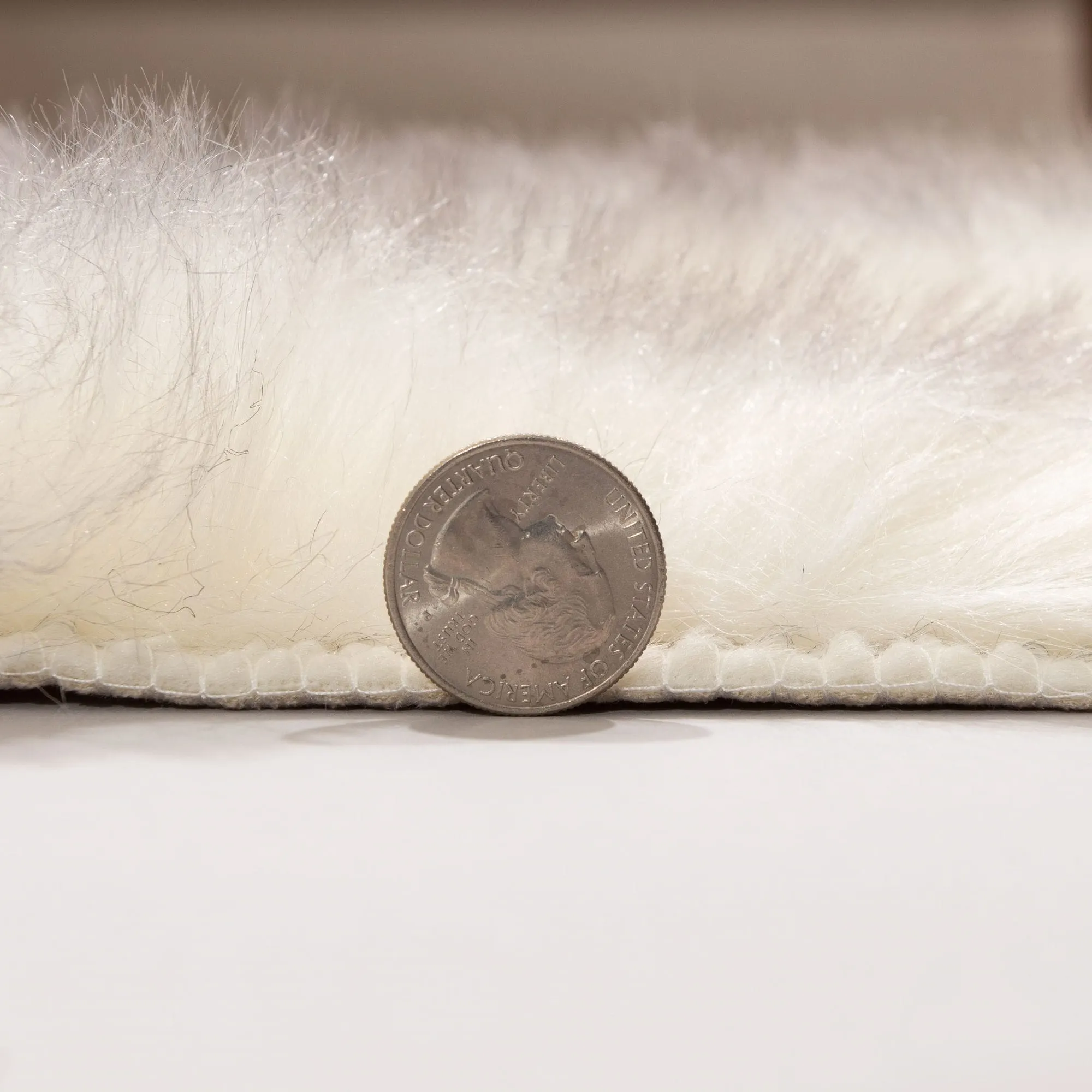 Faux Fur Tipped Hand Dyed Sheepskin Area Rug