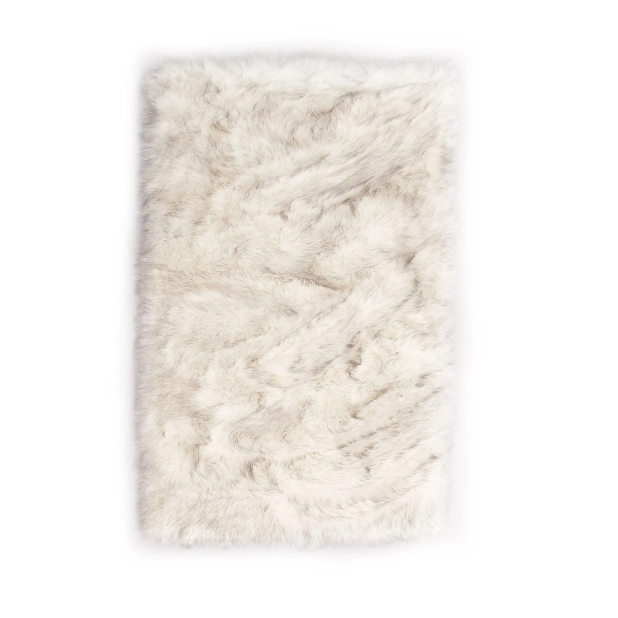 Faux Fur Tipped Hand Dyed Sheepskin Area Rug