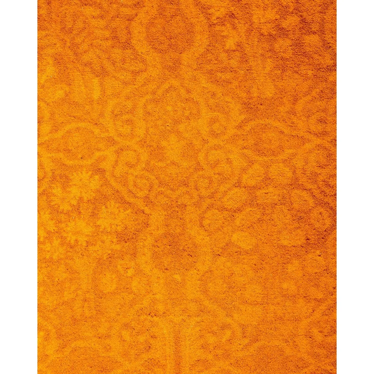 Fine Vibrance. One-of-a-Kind Hand-Knotted Runner Rug - Gold. 2' 7 x 20' 6 - 2' 7 x 20' 6