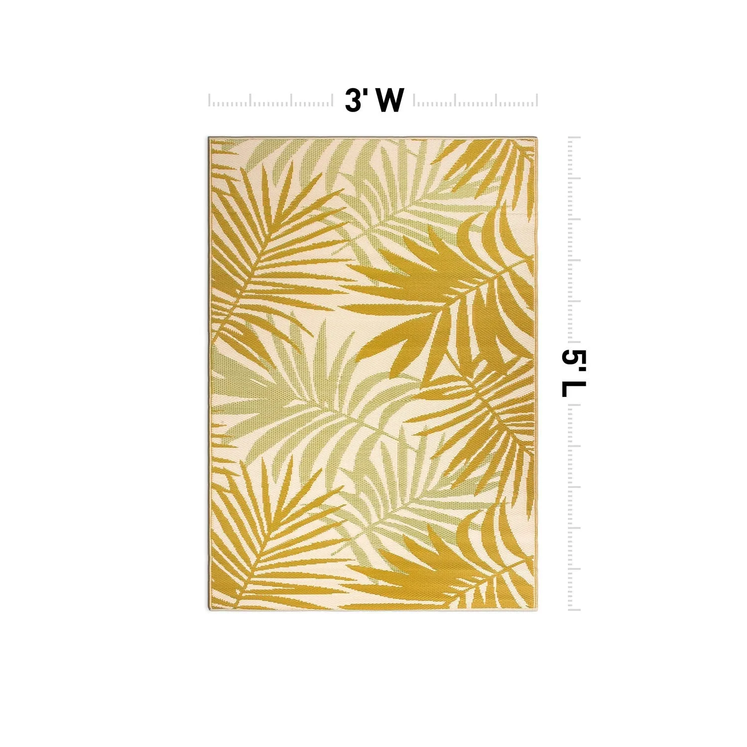 Floral Reversible Plastic Outdoor Rugs