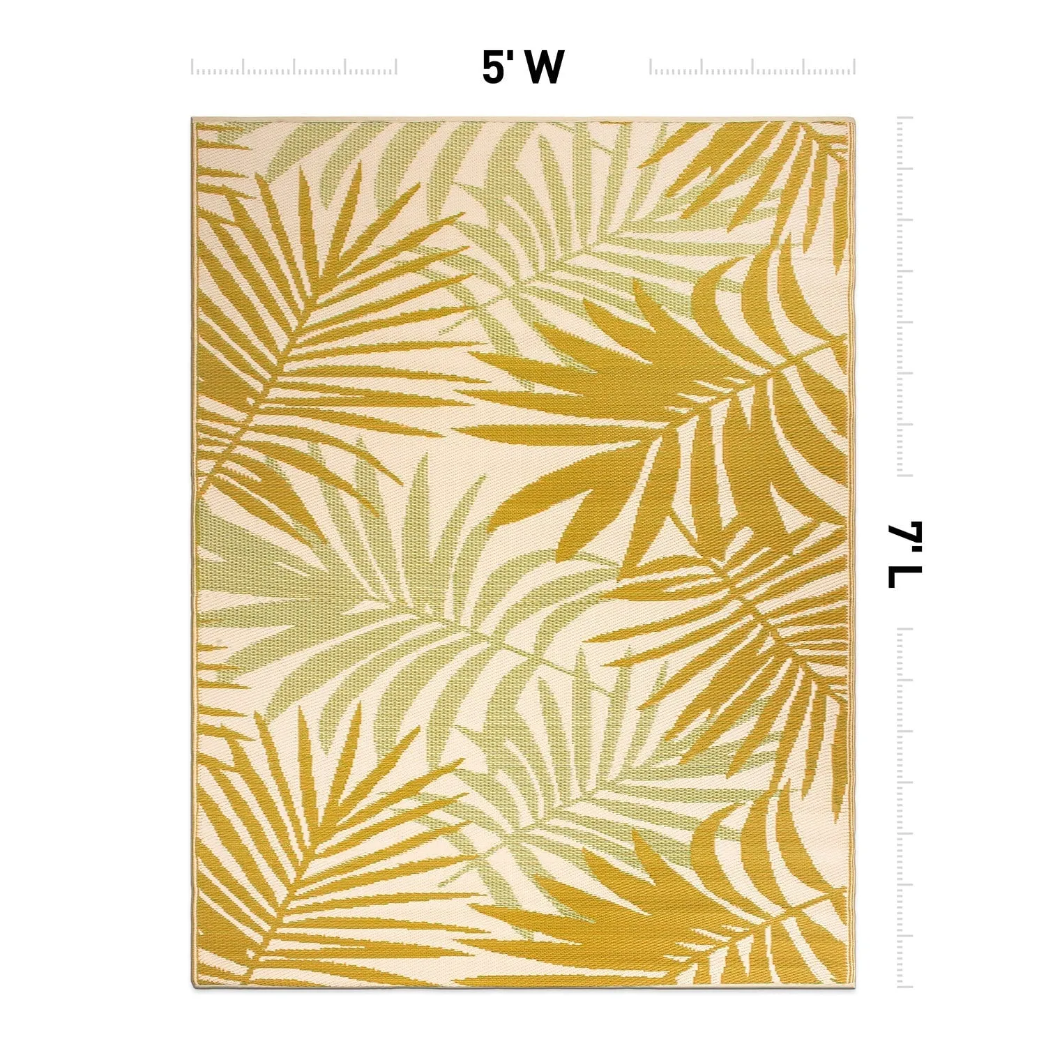 Floral Reversible Plastic Outdoor Rugs