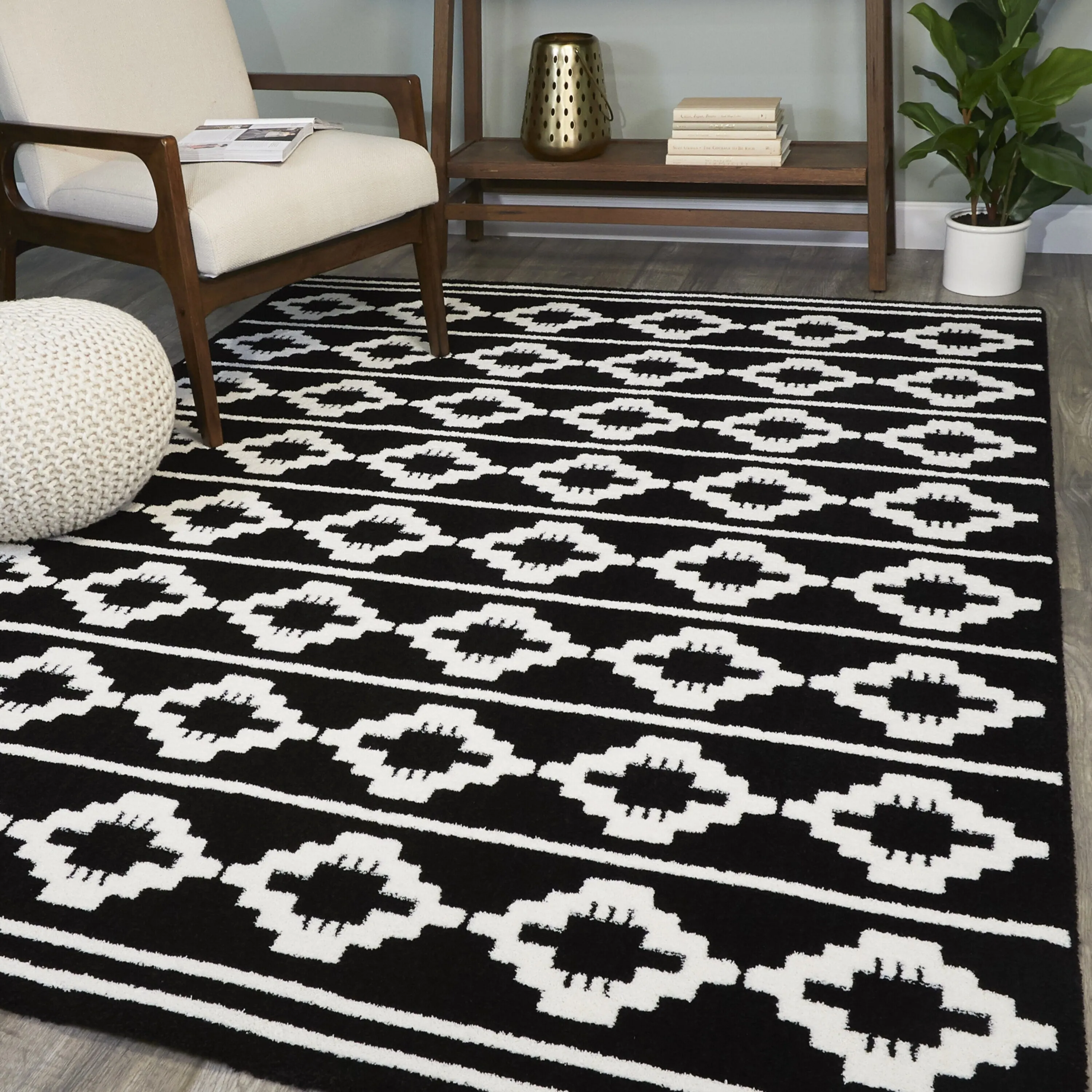 Franz Southwestern Striped Area Rug