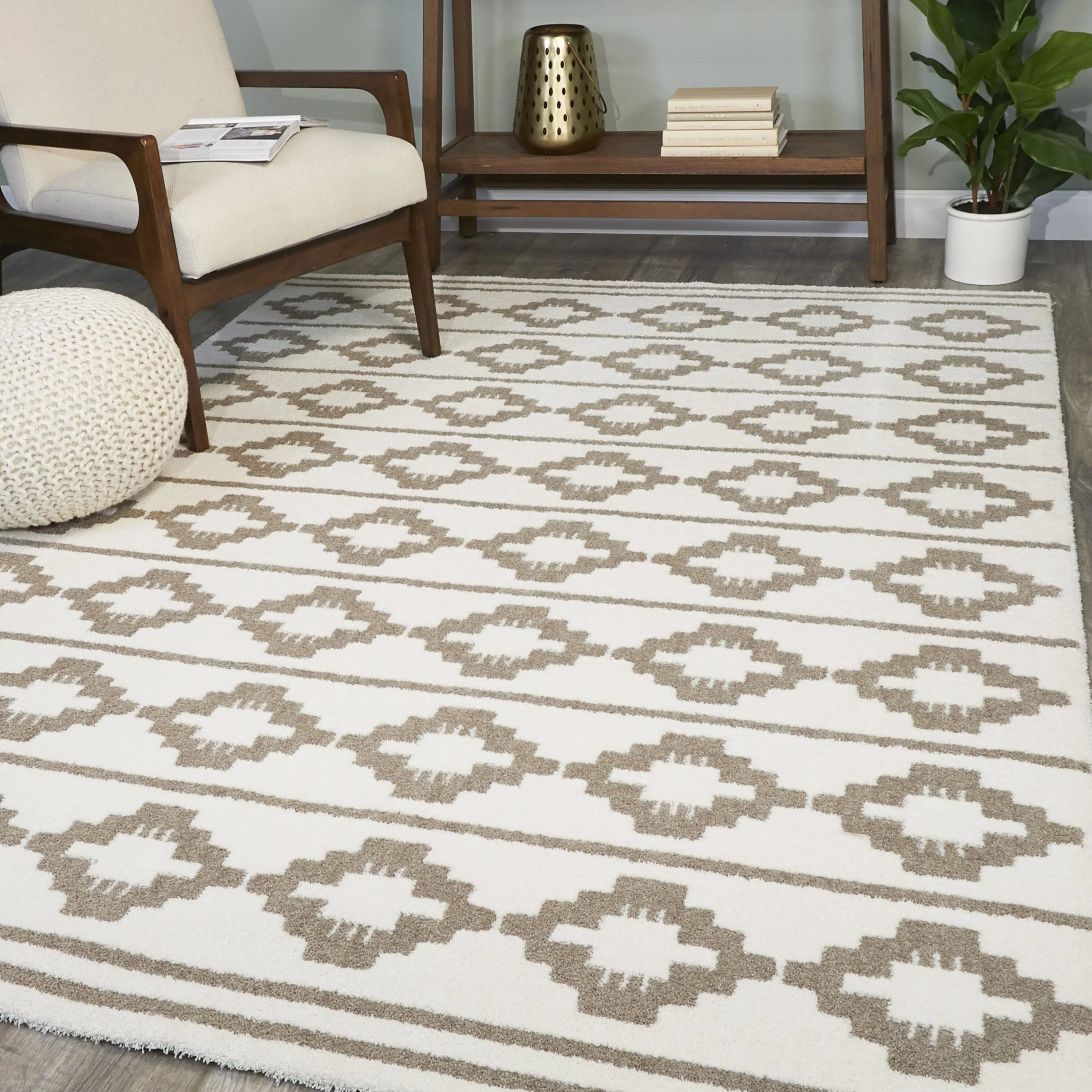 Franz Southwestern Striped Area Rug
