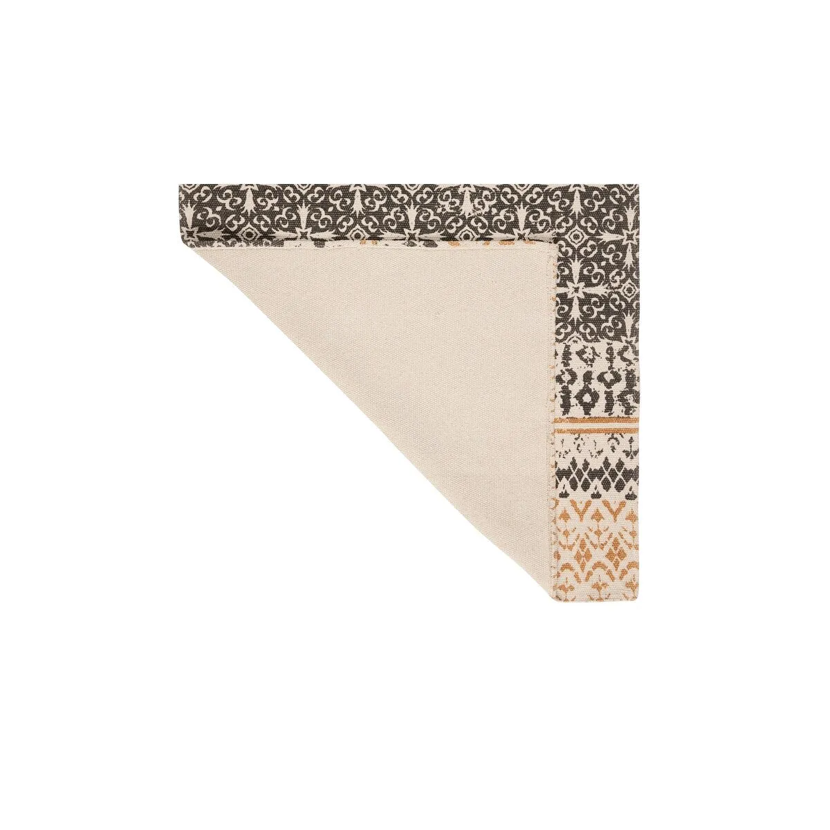 French Connection Stonewash Printed Cotton Doina Palm Accent Rug
