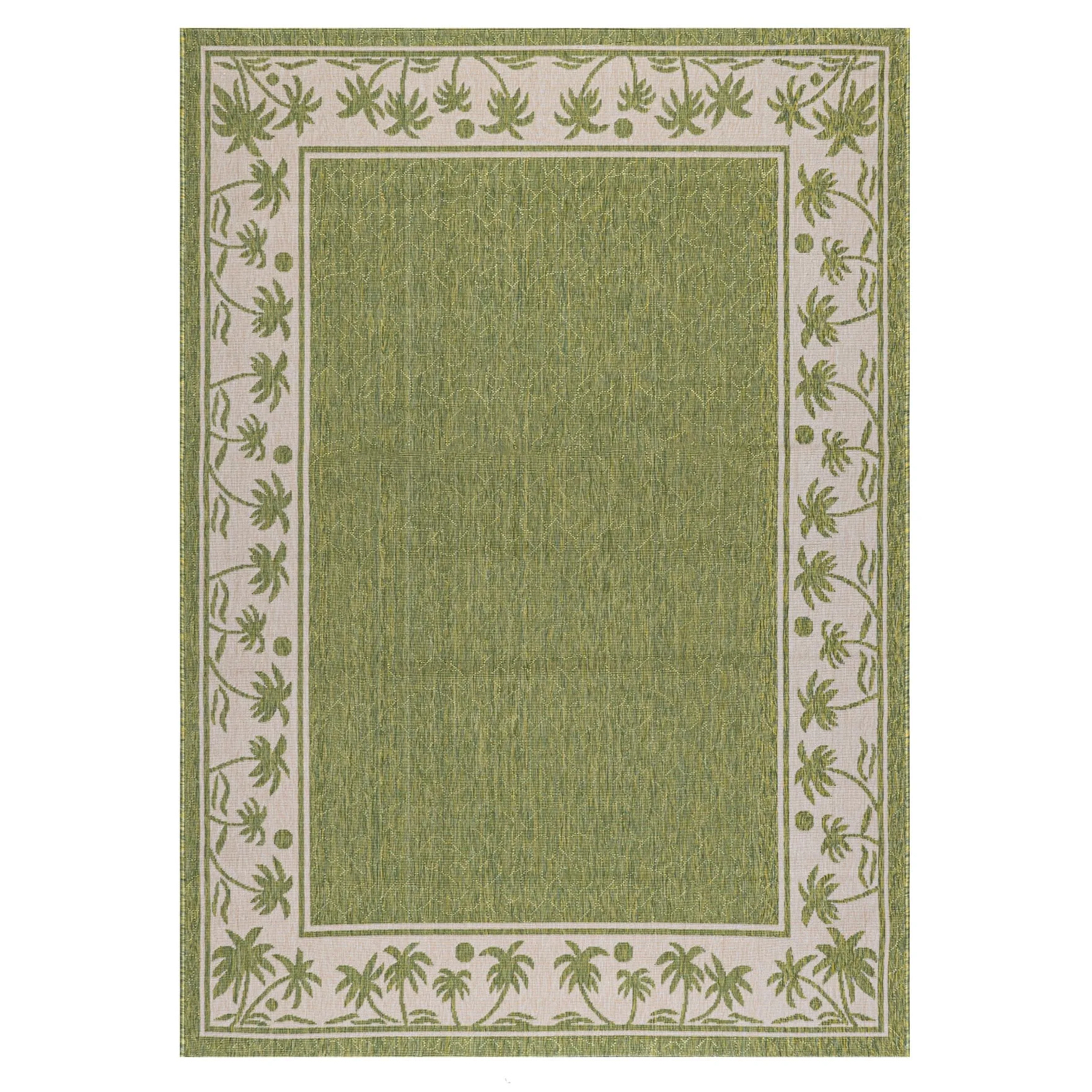GAD Palms with Tropical Palms Premium Indoor Outdoor Area Rug